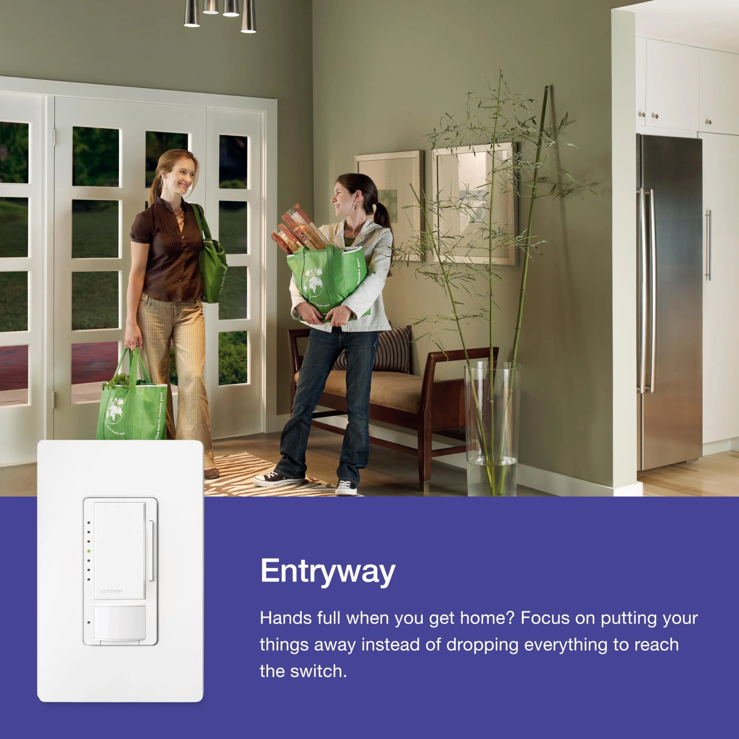 Lutron Maestro Motion Sensor Dimmer Switch for Bathroom, Garage, Laundry Room, and Closet, Occupancy and Vacancy Sensor, Single-Pole/Multi-Location, No Neutral Req, MSCL-OP153M-BL, Black 1 Pack - Image 4