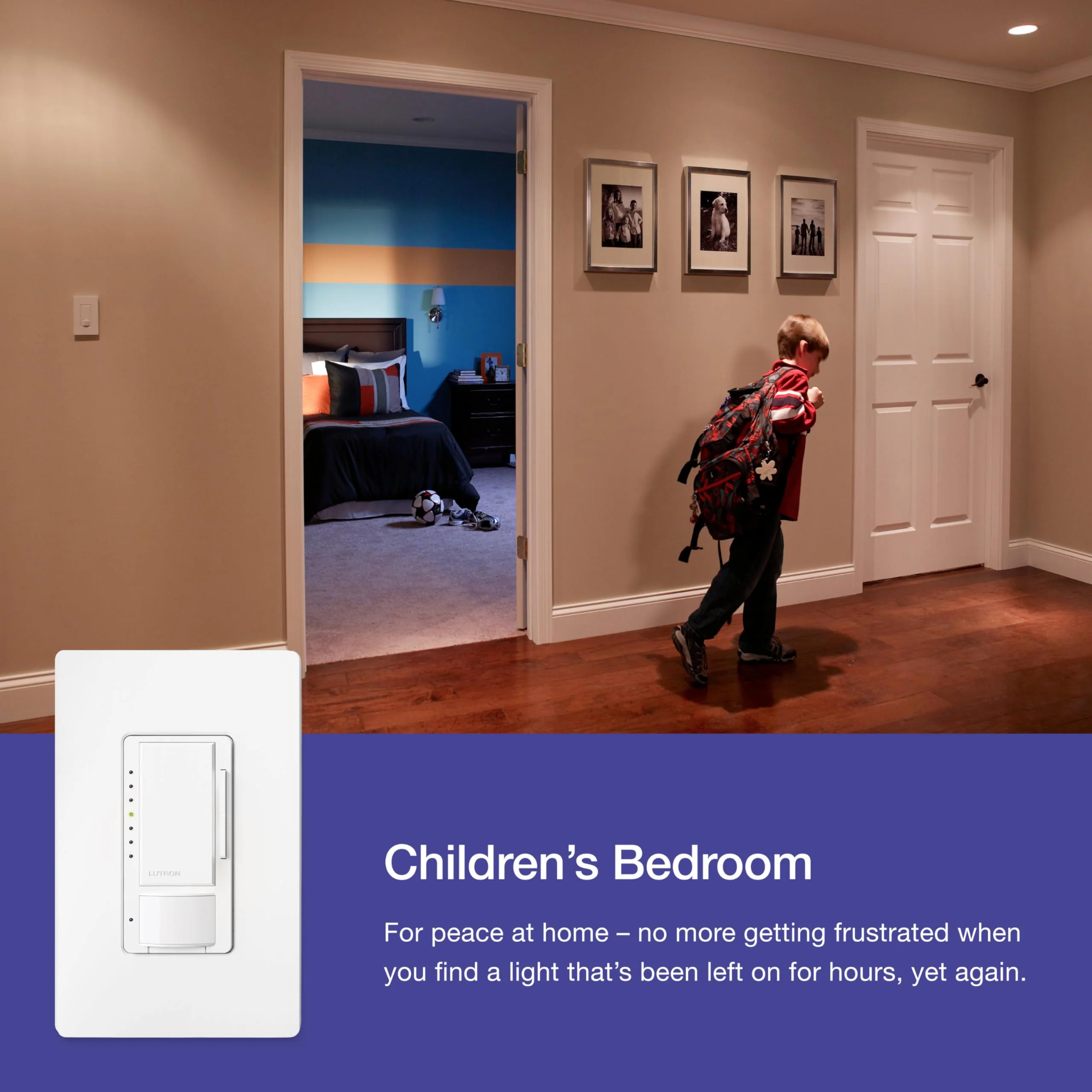Lutron Maestro Motion Sensor Dimmer Switch for Bathroom, Garage, Laundry Room, and Closet, Occupancy and Vacancy Sensor, Single-Pole/Multi-Location, No Neutral Req, MSCL-OP153M-BL, Black 1 Pack - Image 7