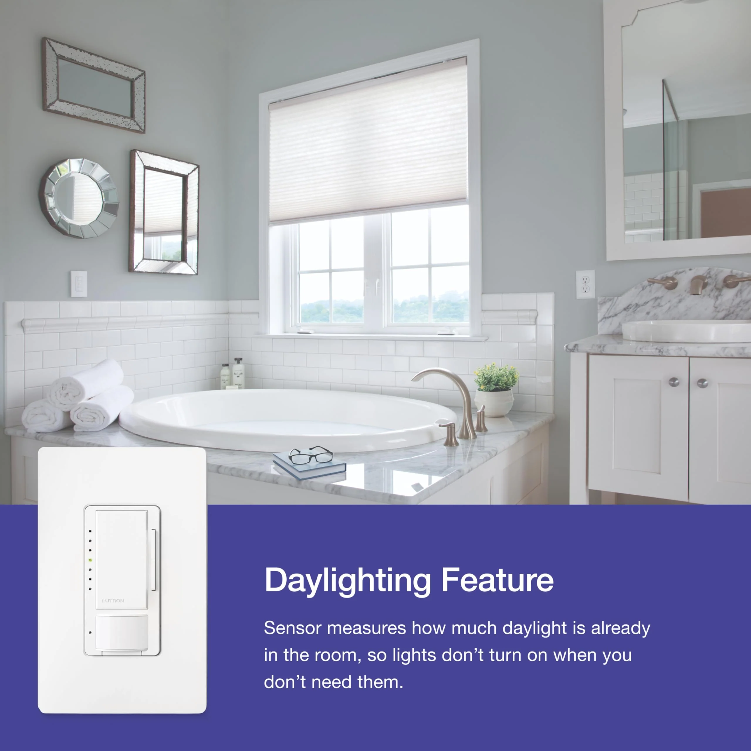 Lutron Maestro Motion Sensor Dimmer Switch for Bathroom, Garage, Laundry Room, and Closet, Occupancy and Vacancy Sensor, Single-Pole/Multi-Location, No Neutral Req, MSCL-OP153M-BL, Black 1 Pack - Image 8