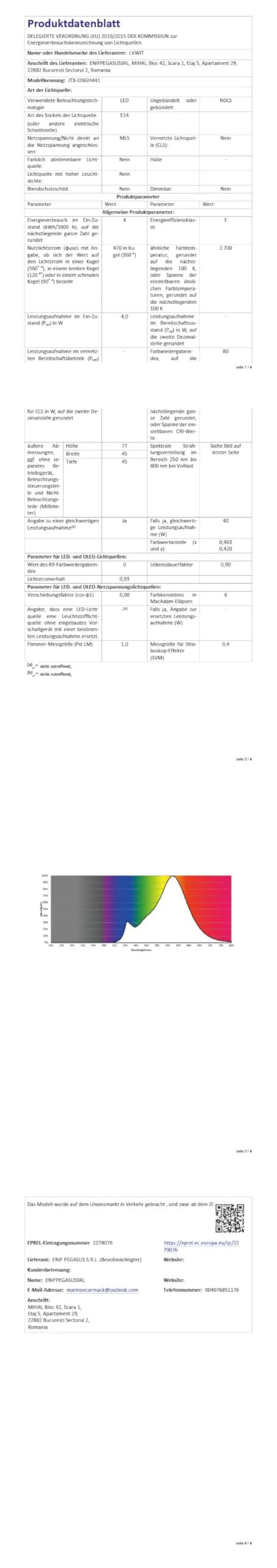 LVWIT E14 LED Lampe P45 Tropfenform, 4W (ersetzt 40W), 2700K Warmweiß Fadenlampe ultrahell 470 lm, Mini Globe, Rustikalampe Filament LED klar, 6er Pack 6 - Image 6