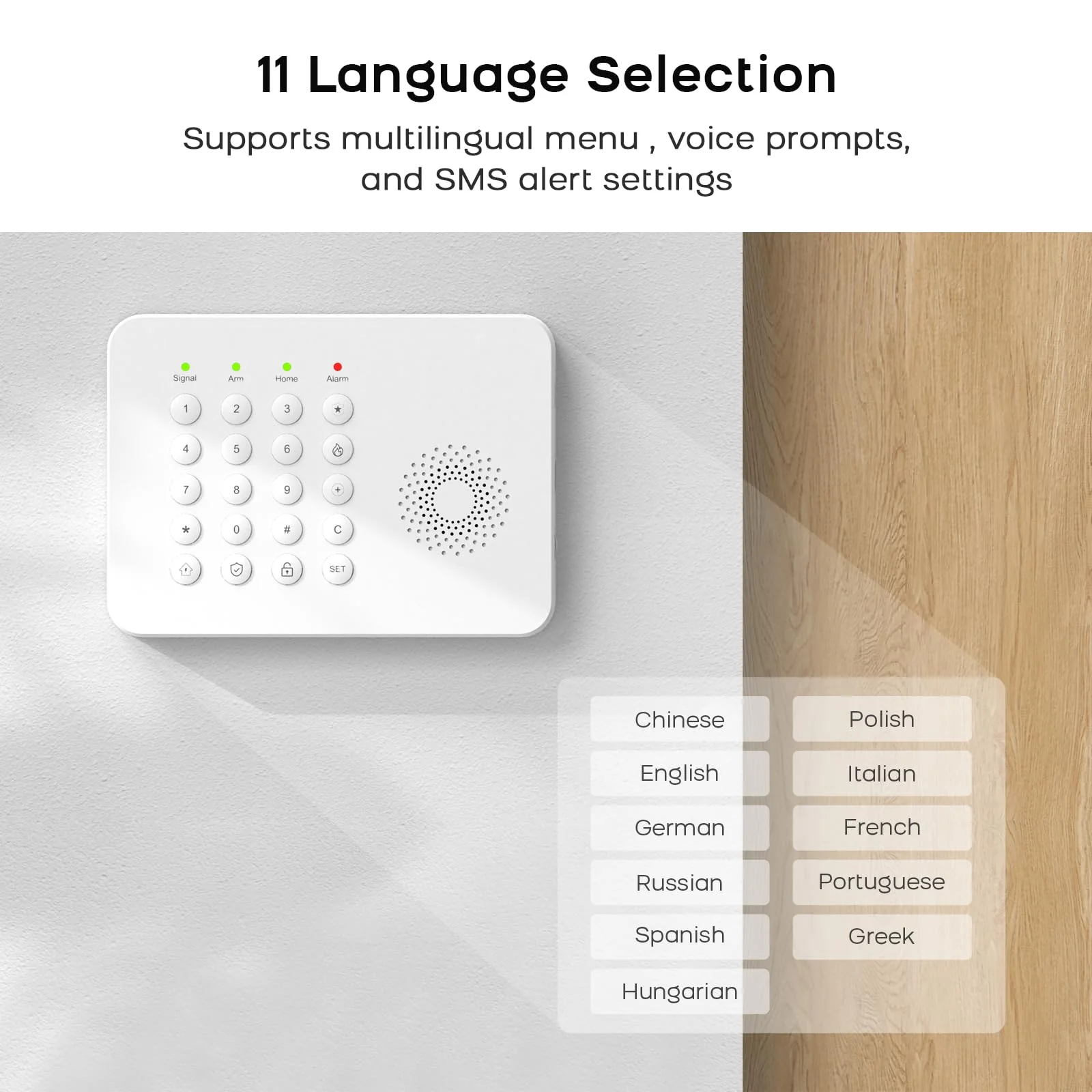 LWOHSI Home Security Systems,Wireless DIY Burglar Alarm Kits,Smart Home Alarm System with Window/Door Sensor,PIR Motion Detector,Voice Control with Alexa and Google,4G SMS/Tuya App Alerts (A02F-US-C) A02F-US-C - Image 6