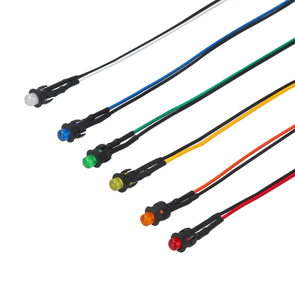 Lyeteung 150 pieces 5 mm plastic black LED diode holder, LED lamp holder, clip bezel mounting diode holder, LED socket, LED mounting clip 5mm Kunststoff - C - Image 5