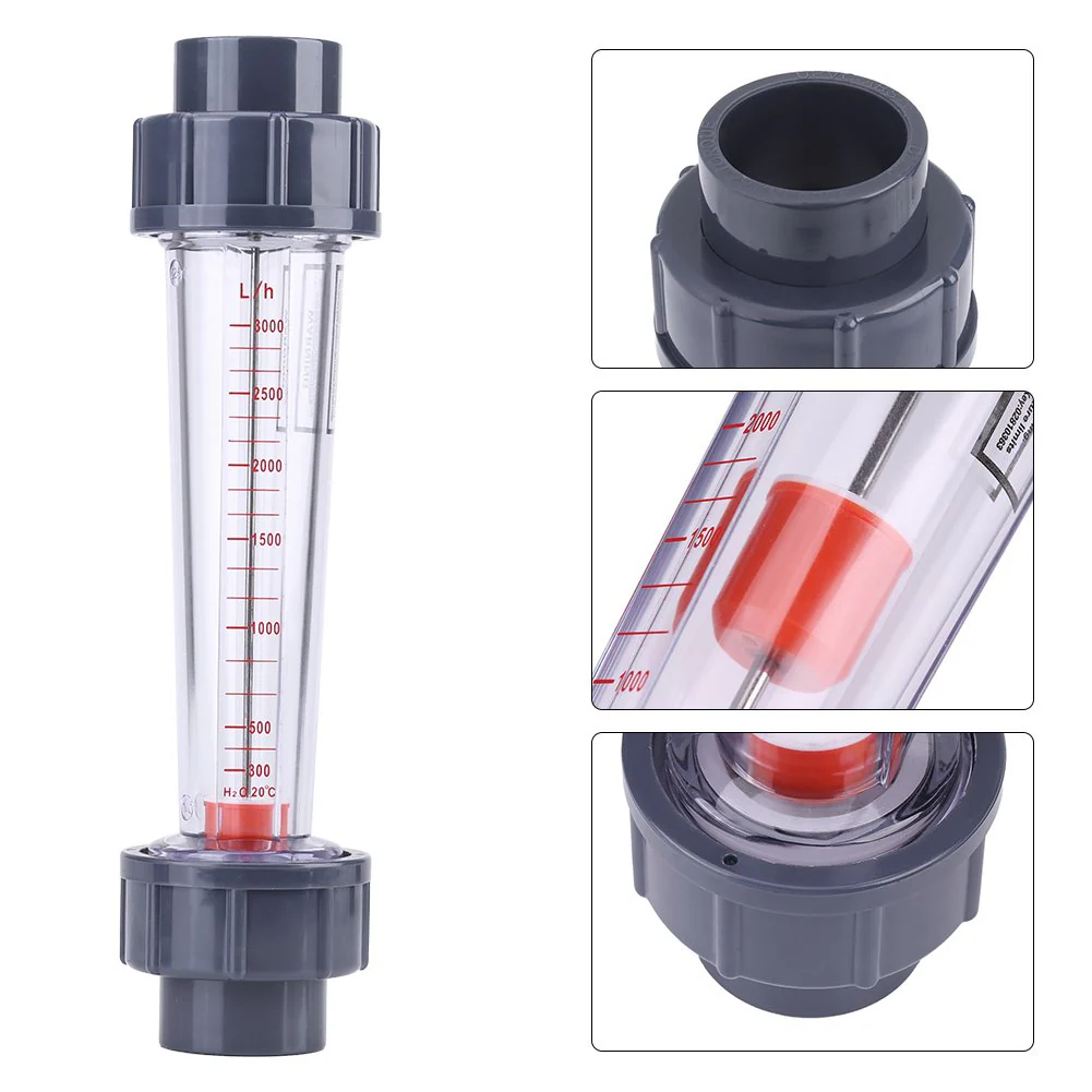 LZS-25 Flowmeter Plastic Pipe Type 300-3000L/H Water Flow Meter Measuring Tools for Chemical Light - Image 7