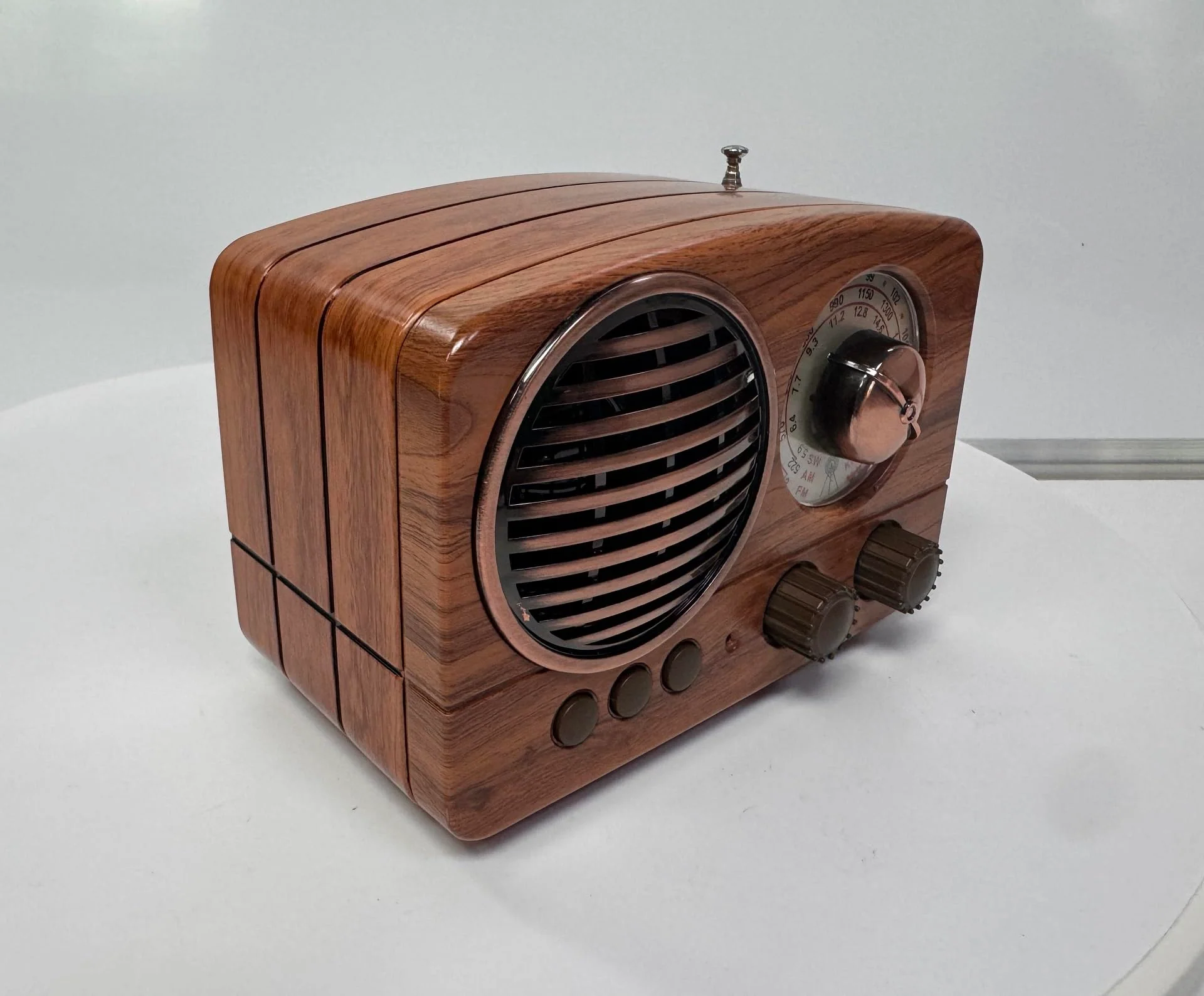 M-1161BT Portable Retro Radio FM AM SW, with Bluetooth, Rechargeable Battery, Support TF Card, USB Playing - Image 4