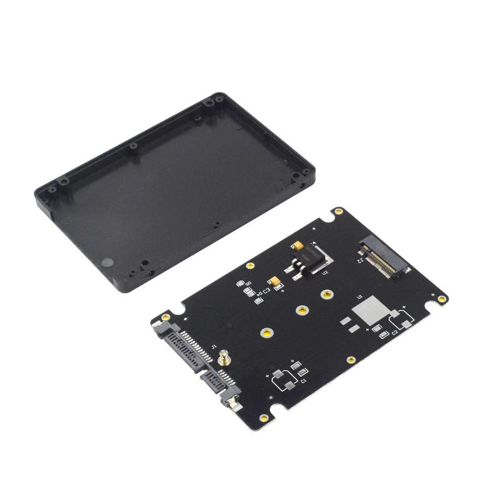 M.2 Adapter to 2.5 SATA Enclosure, B & M Key SATA Based NGFF SSD Converter to 2.5 Inch SATA 3.0 Card Support 2230 2242 2260 2280 Hard Drive with 7mm Case - Image 8