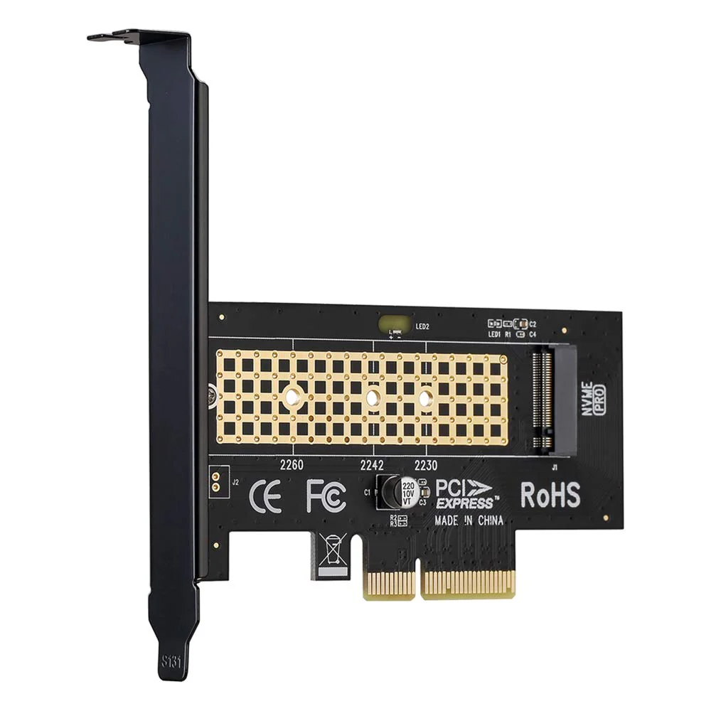 M.2 NVME to PCIe 3.0 x4 Adapter with Aluminum Heatsink Solution - Image 2