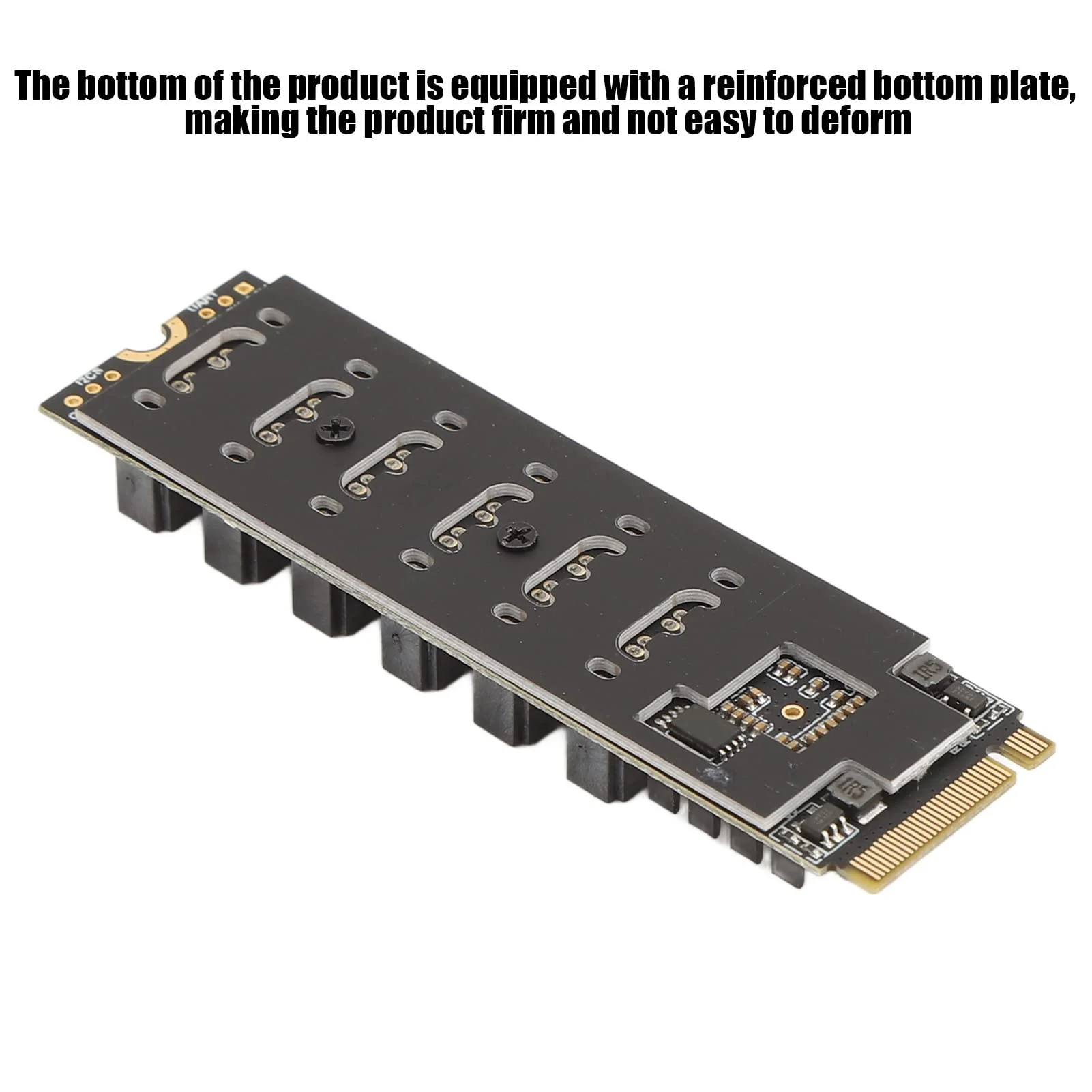 M.2 to SATA3.0 Adapter Card, M.2 M EKY PCIE3.0 to SATA Adapter Card, ASM1166 6Gbps 6 Port Expansion Interface Card with Smart Indicator - Image 4