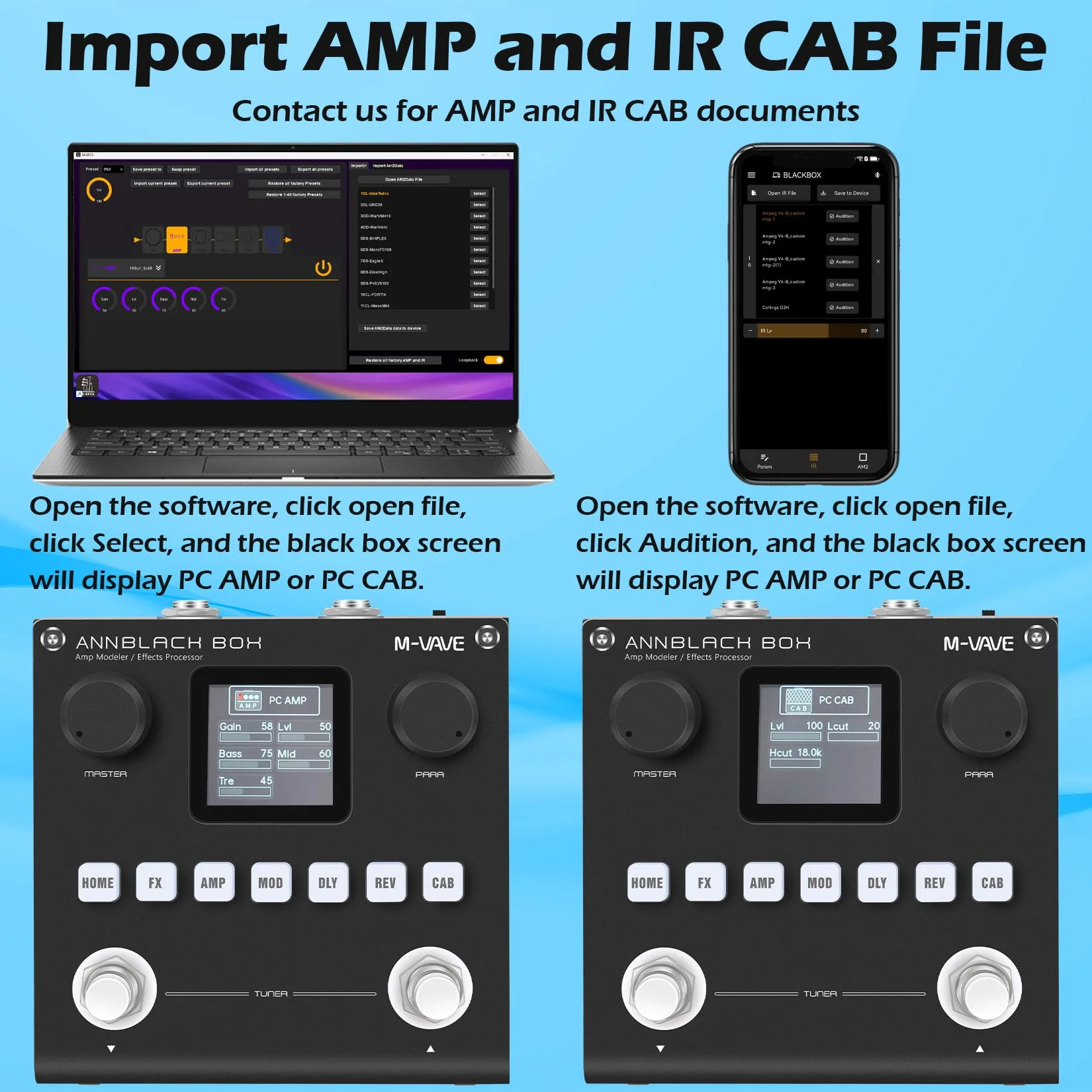 M-VAVE ANN Black Pedal Box Multi Effects Guitar Base Pedal - 80 Editable Presets With APP Create Your Paremeters Build in Battery ANN Blackbox - Image 4