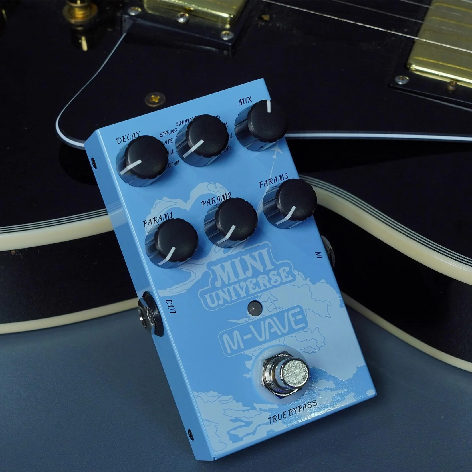 M-VAVE Mini Universe Guitar Pedal Reverb Innovation Unique Sound 9 Reverb Effects Pedals Pure Digital Dual Power True Bypass - Image 8