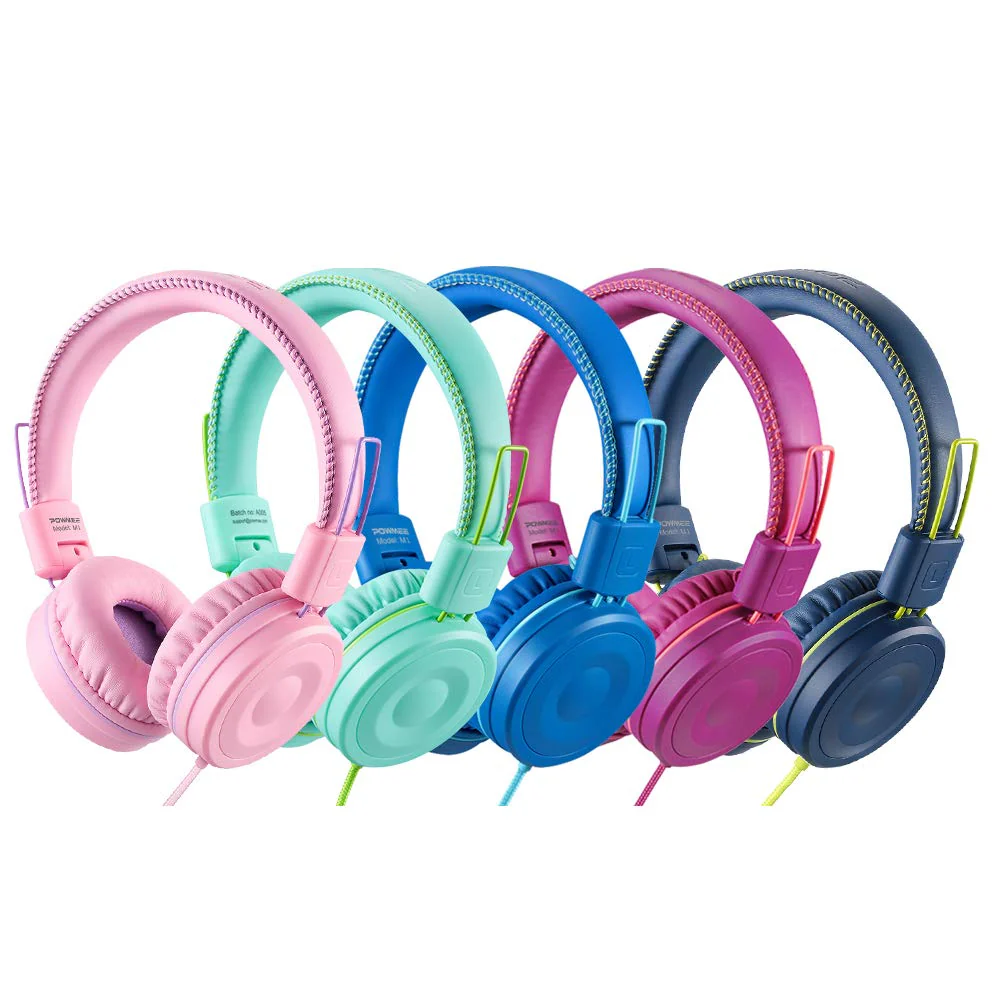 M1 Kids Headphones Wired Headphone for Kids,Foldable Adjustable Stereo Tangle-Free,3.5MM Jack Wire Cord On-Ear Headphone for Children (Blue) Blue - Image 7