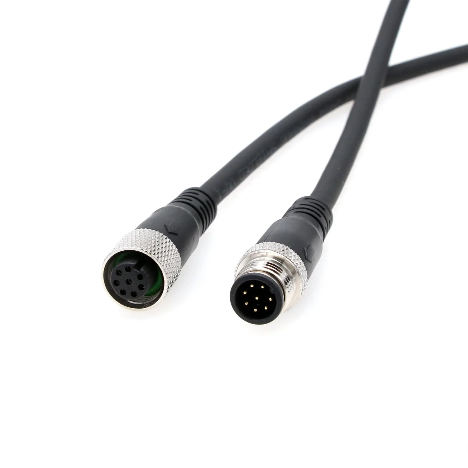 M12 A Coded 8 pin Female to 8 pin Male Cable for Cognex Sensor Camera Industrial Actuator Profibus Automation 5M - Image 2