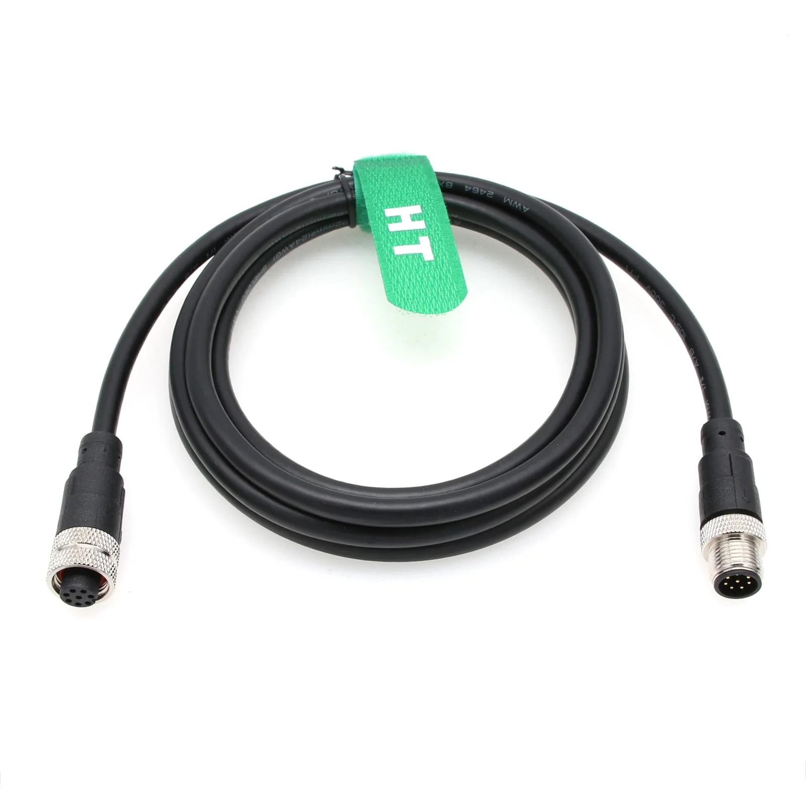 M12 A Coded 8 pin Female to 8 pin Male Cable for Cognex Sensor Camera Industrial Actuator Profibus Automation 5M - Image 3