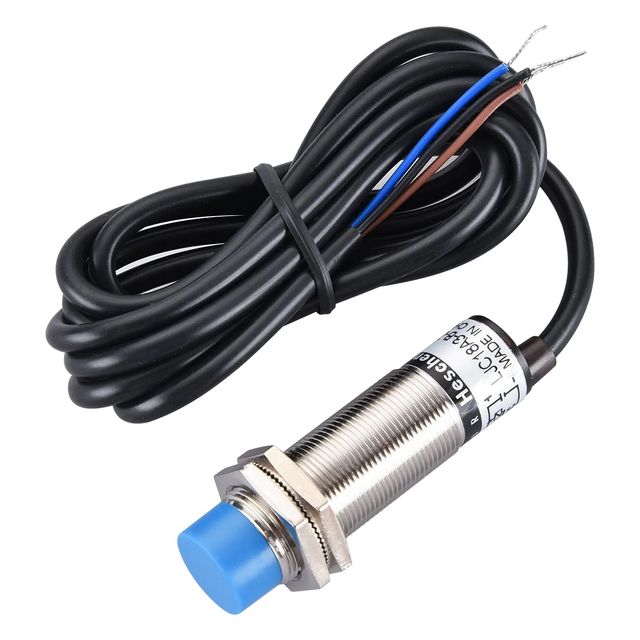M18 Capacitive Proximity Sensor Switch Non-Shield Type LJC18A3-B-Z/BY Detection 10mm 10-30VDC 200mA PNP Normally Open(NO) 3 Wires