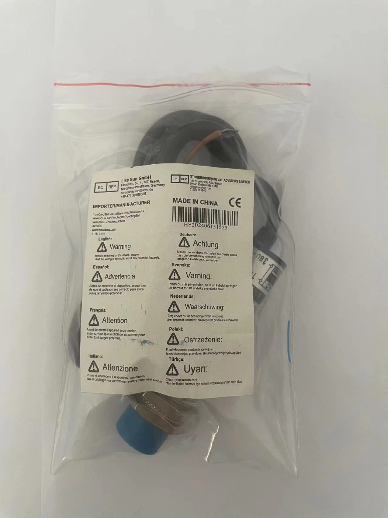 M18 Capacitive Proximity Sensor Switch Non-Shield Type LJC18A3-B-Z/BY Detection 10mm 10-30VDC 200mA PNP Normally Open(NO) 3 Wires - Image 8