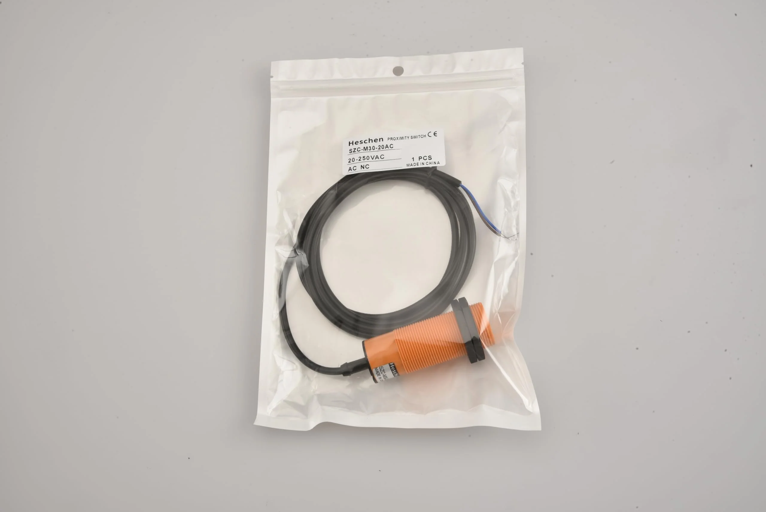 M30 Capacitive Proximity Sensor Switch, SZC-M30-20AC, Detecting Distance 1-20mm, 20-250VAC 400mA, Normally Closed (NC), 2 Wire - Image 9