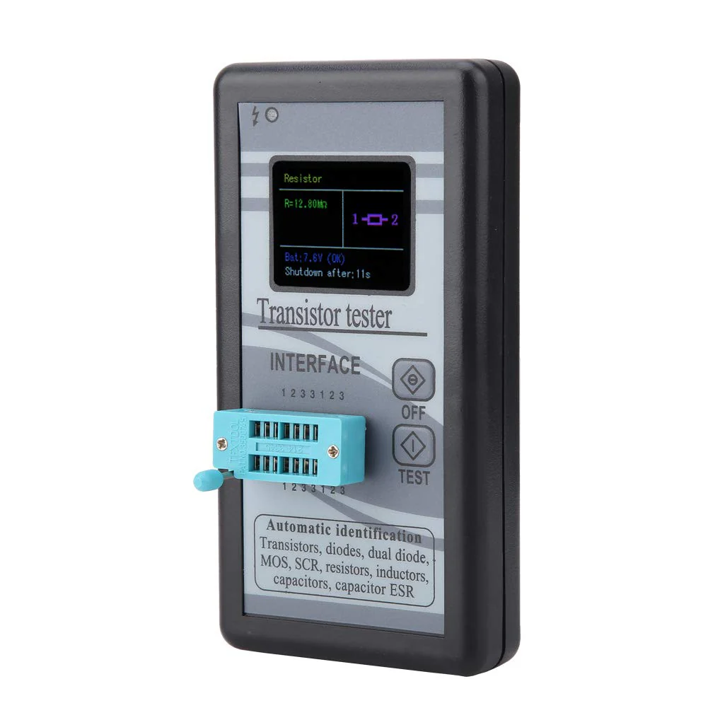 M328 Transistor Tester, NPN/PNP Transistor, Transistor Tester Multifunctional Transistor Diode Resistance Inductance, 0.5Ω - 50MΩ, LCD Transistor Tester Digital Transistor Tester - Image 3