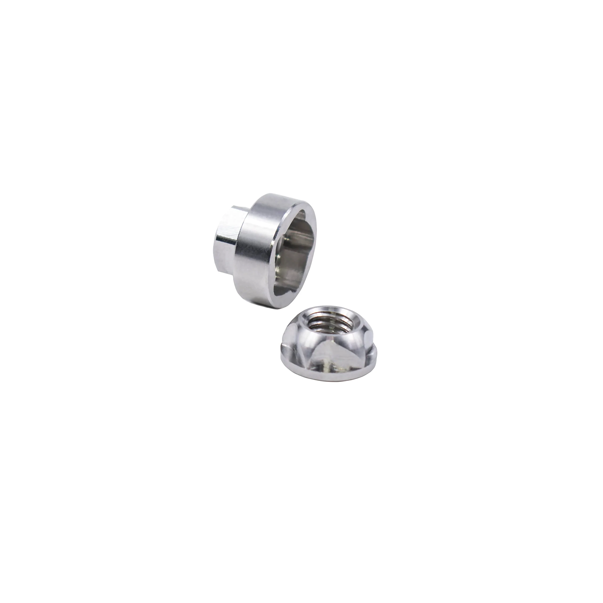 M5 304 Stainless Steel Anti-Theft Locking Nuts P0.8 Security Hardware Kit for Mountain Bike Awning Car Accessories for Styling Light Bar Safety,(4 Lock+ 1 Key) M5 - Image 2