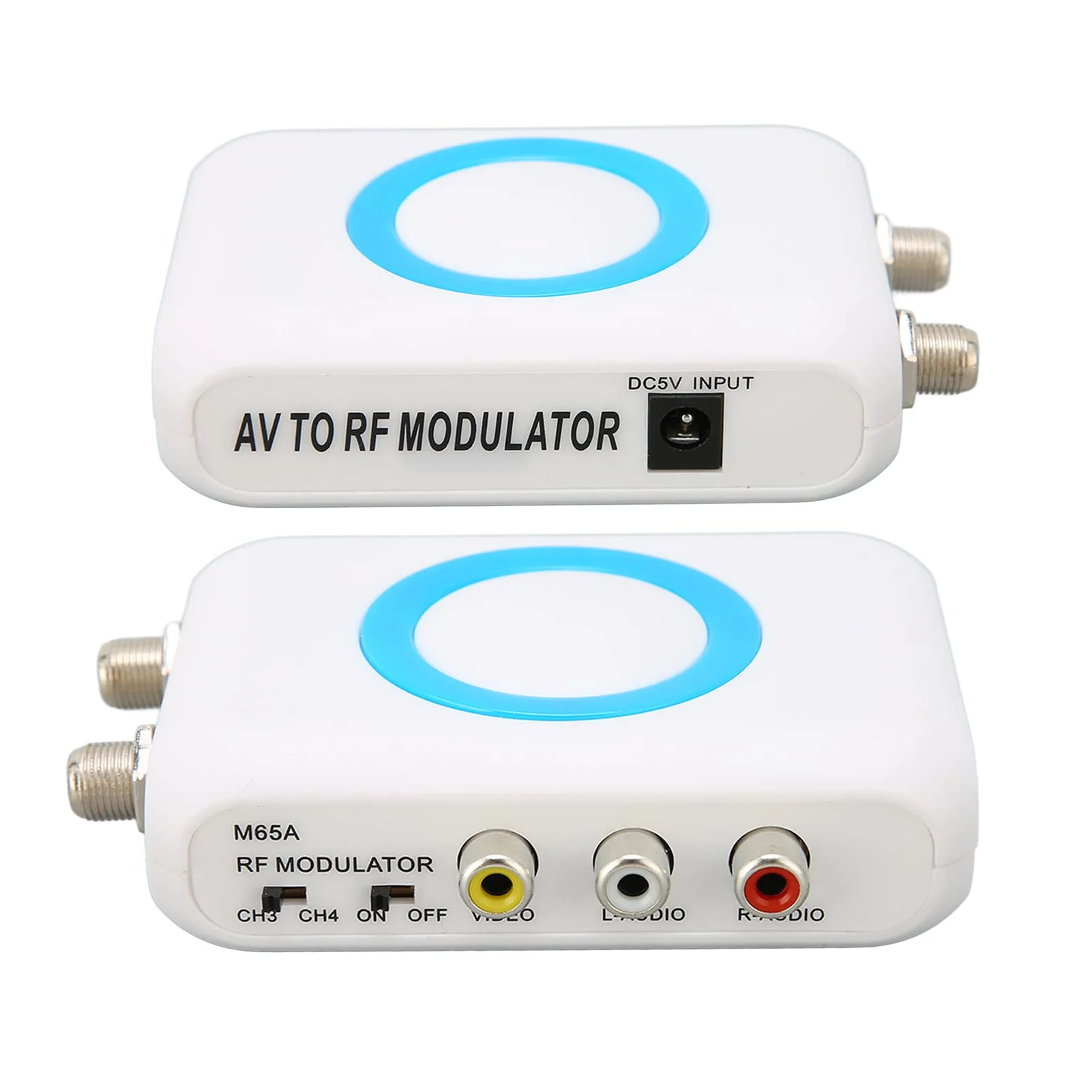 M65A‑NTSC RF Modulator, NTSC TV Link Modulator AV to RF Converter, VHF Demodulator Converter with Output Channel Selectable, for CATV System - Image 4