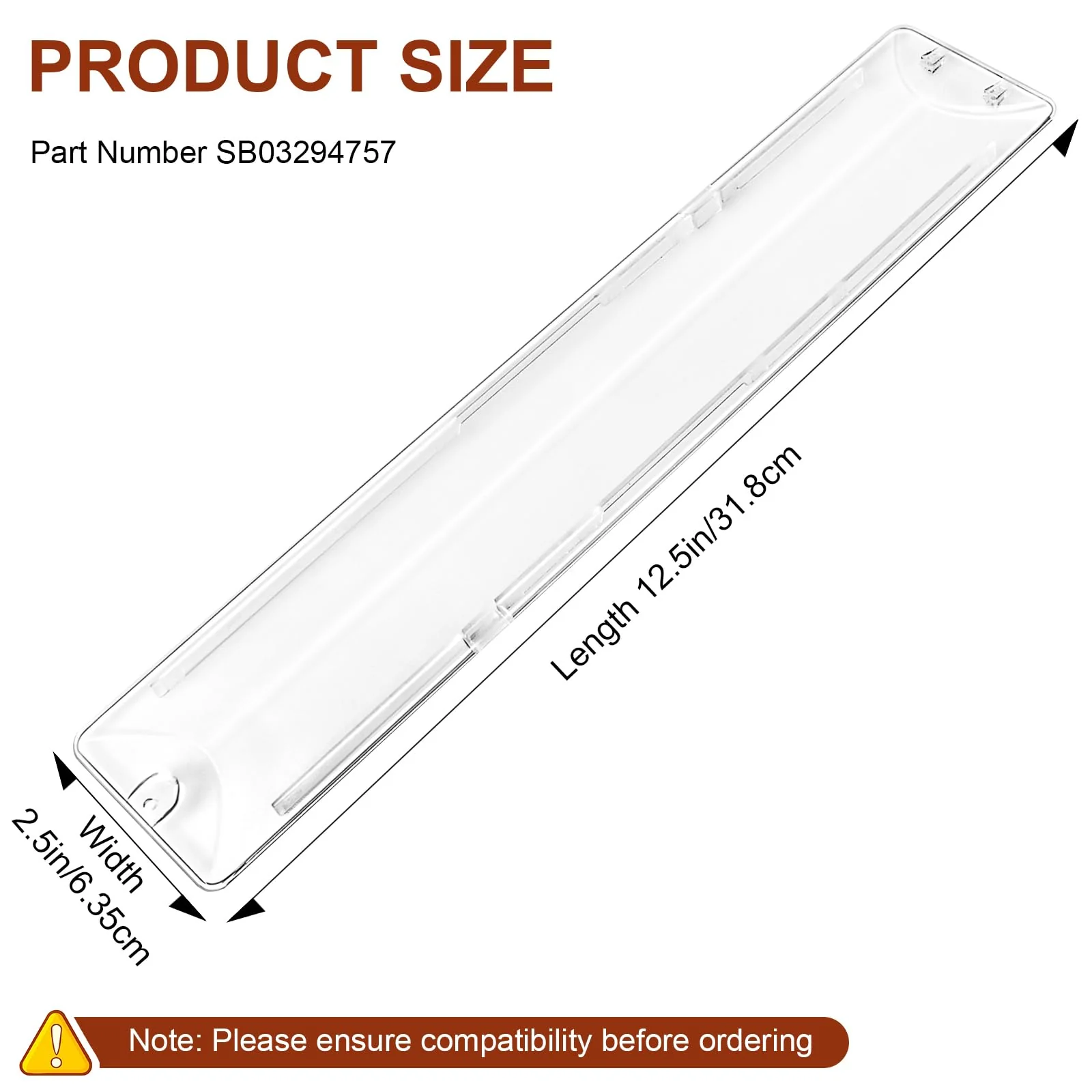 Magluv SB03294757 Range Hood Light Lens Replacement for Broan Range Hood Parts RME50000, PM250, Range Hood Light Lens Cover, 1 Pack - Image 2