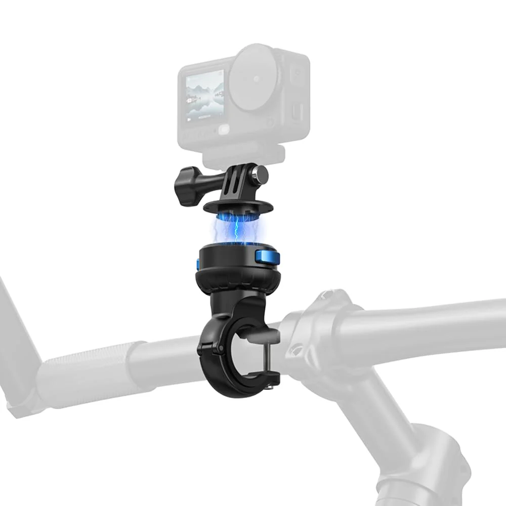 Magnetic Bike Bicycle Handlebar Mount, 360 Degree Rotation Motorcycle Handlebar Clamp Mount Compatible with GoPro Hero 13 12 11 10 Session DJI Action 6/5 Pro/4 and More Cameras - Image 8