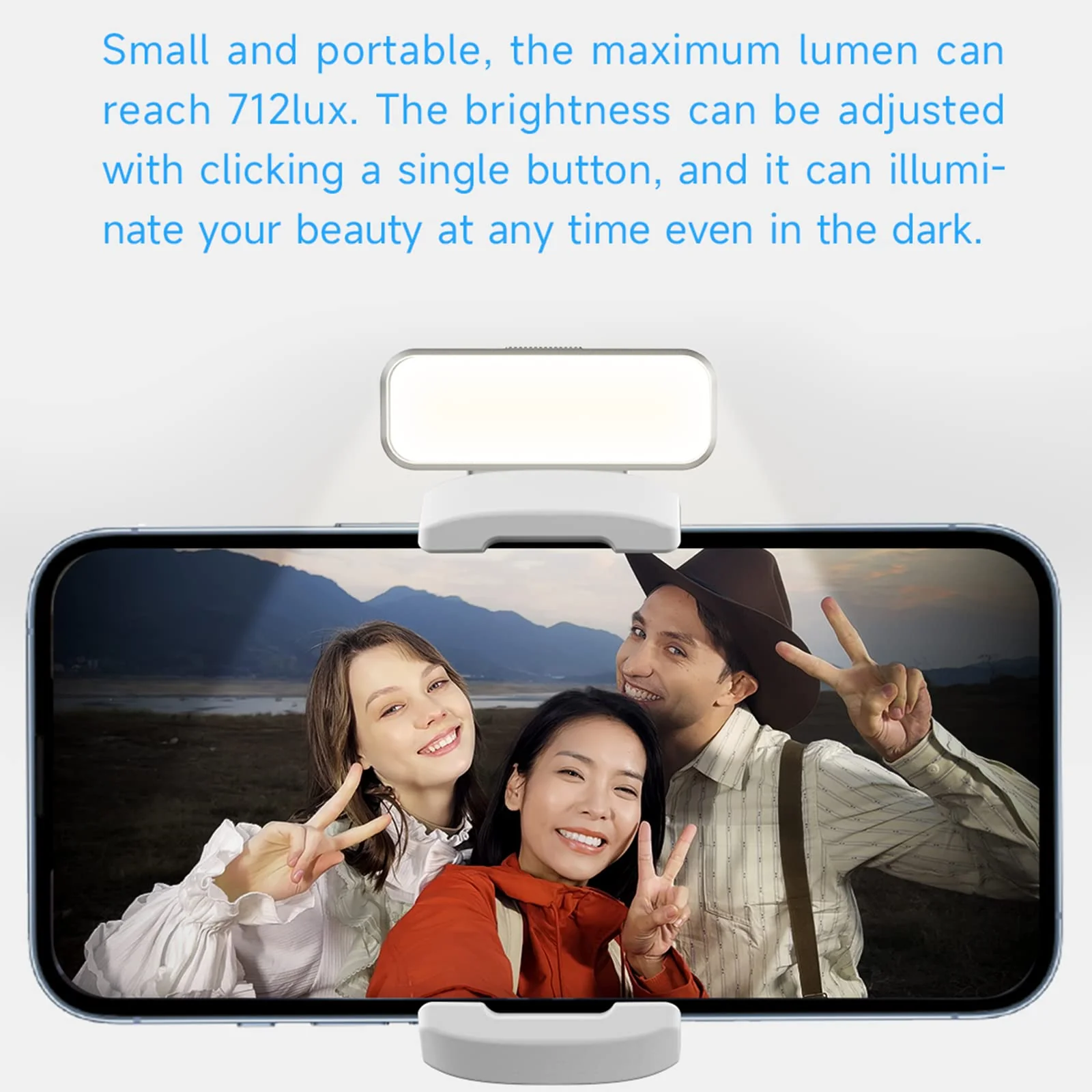 Magnetic Fill Light with Adjustable Brightness and Color Temperature Original for FeiyuTech VB 4/VB 4SE/Vimble 3/Vimble 3SE Handheld 3-Axis Smartphone Stabilizer - Image 5
