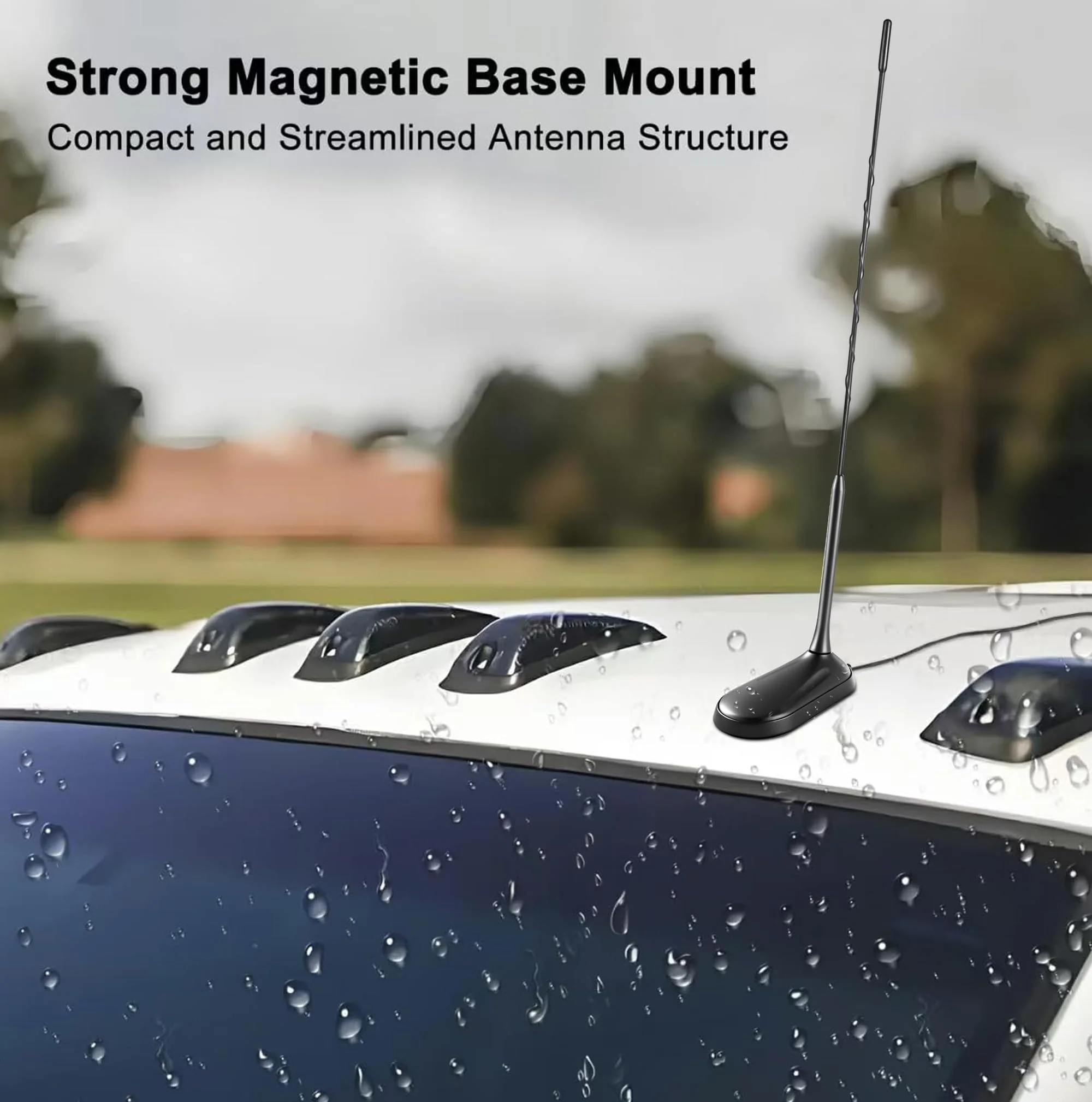 Magnetic Mount Low Profile 27MHz CB Radio Antenna Compatible with Uniden Cobra Midland President Mobile Handheld CB Radio, Perfect for use on Vehicle Car Truck RV, Slinkdsco - Image 3