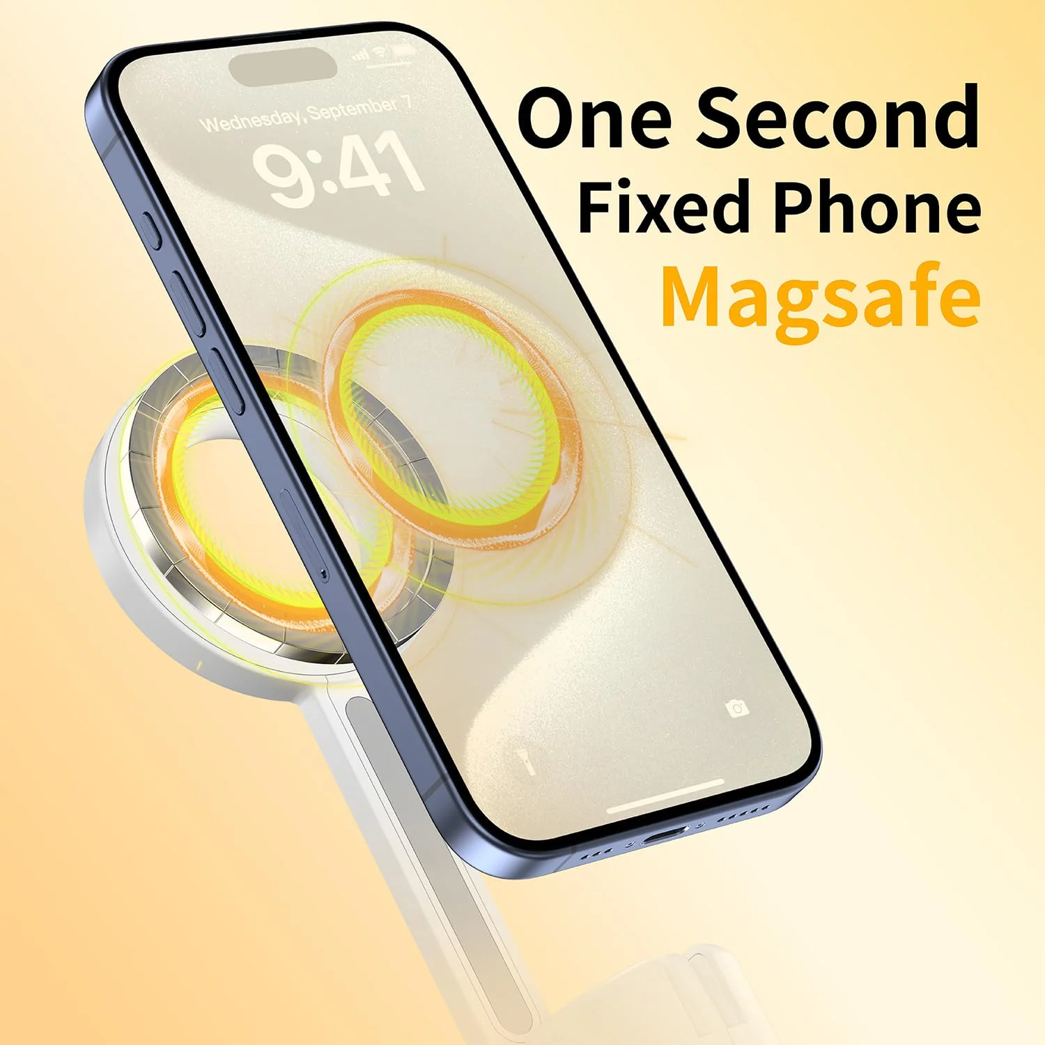 Magnetic Selfie Stick Tripod with Remote,54" Phone Tripod Compatible with MagSafe,Fit for iPhone 12/13/14/15 Series,Magsafe Case and Other Phones with Metal Ring Dark White - Image 2
