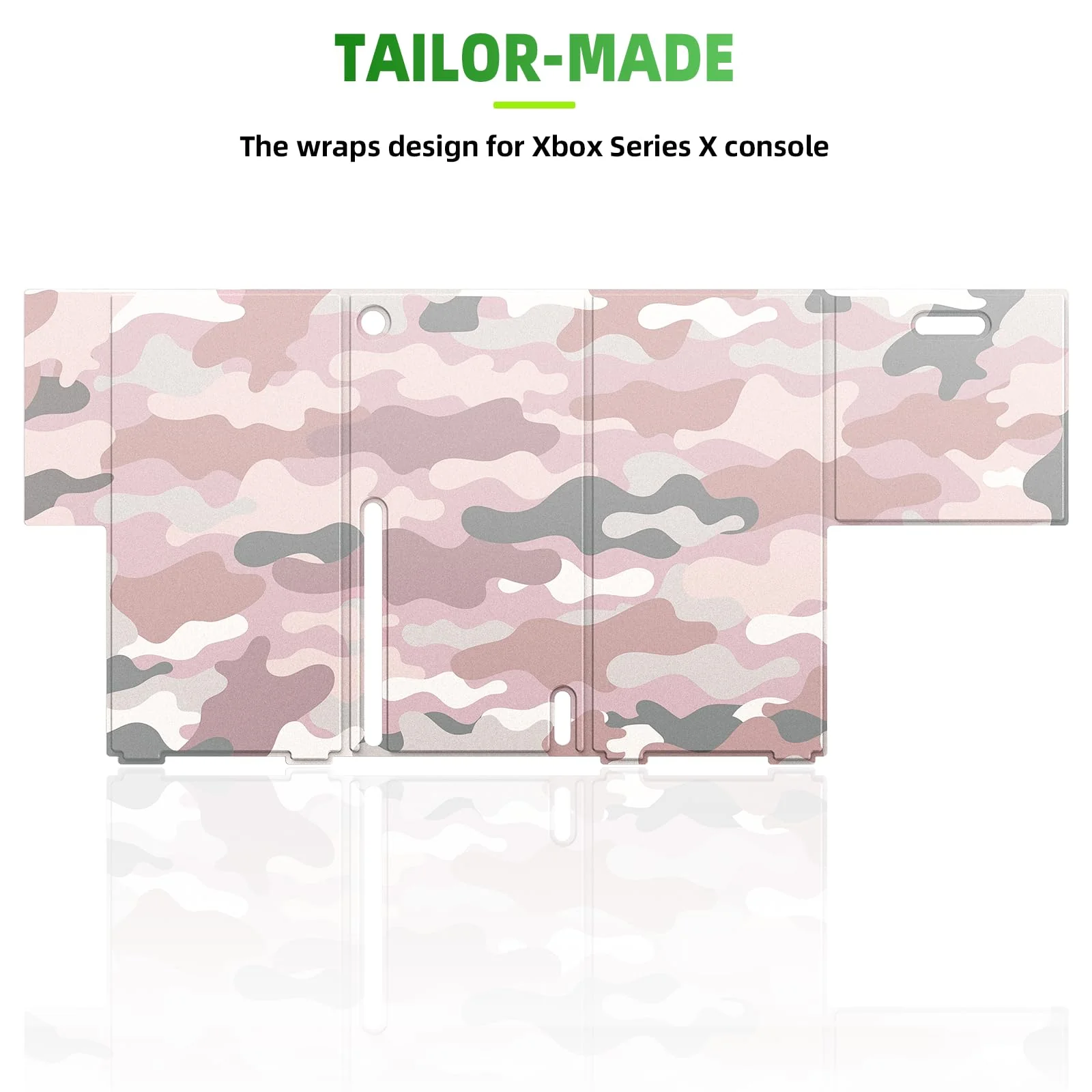 Magnetic Smart Wraps for Xbox Series X Console, Full Protection Protective Cover Case for Xbox Series X Accessories with Premium PU Leather and Soft Inner Lining - Pink Camo - Image 6