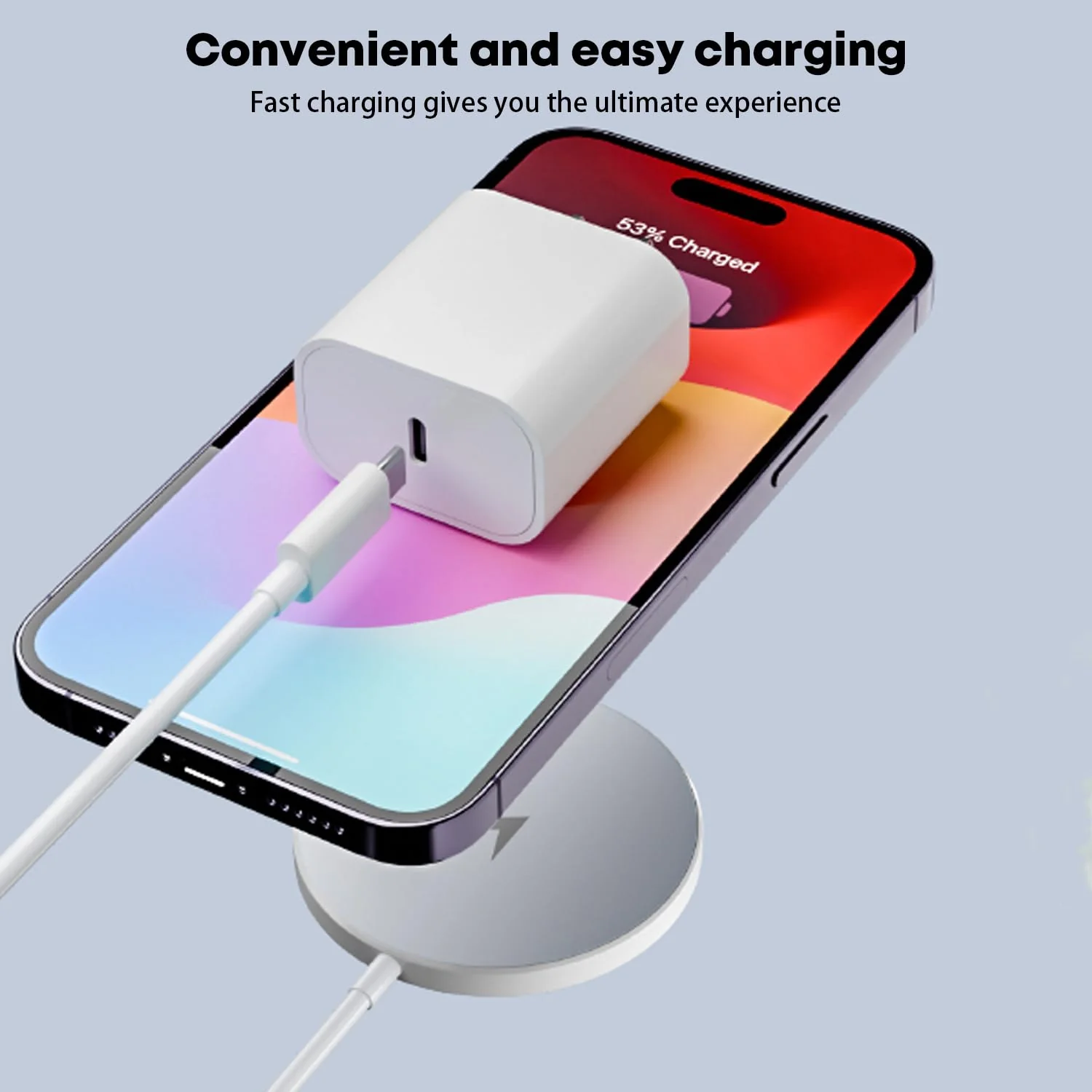 Magnetic Wireless Charger Fast Apple Mag-Safe Charger for iPhone 16 Pro Max/16 Pro/iPhone 15Pro Max/15 Plus/14/13/12/AirPods 3/2/Pro/Pro 2 Magnet Charging Pad Mag Safe Charger with Dual Charging Ports - Image 6