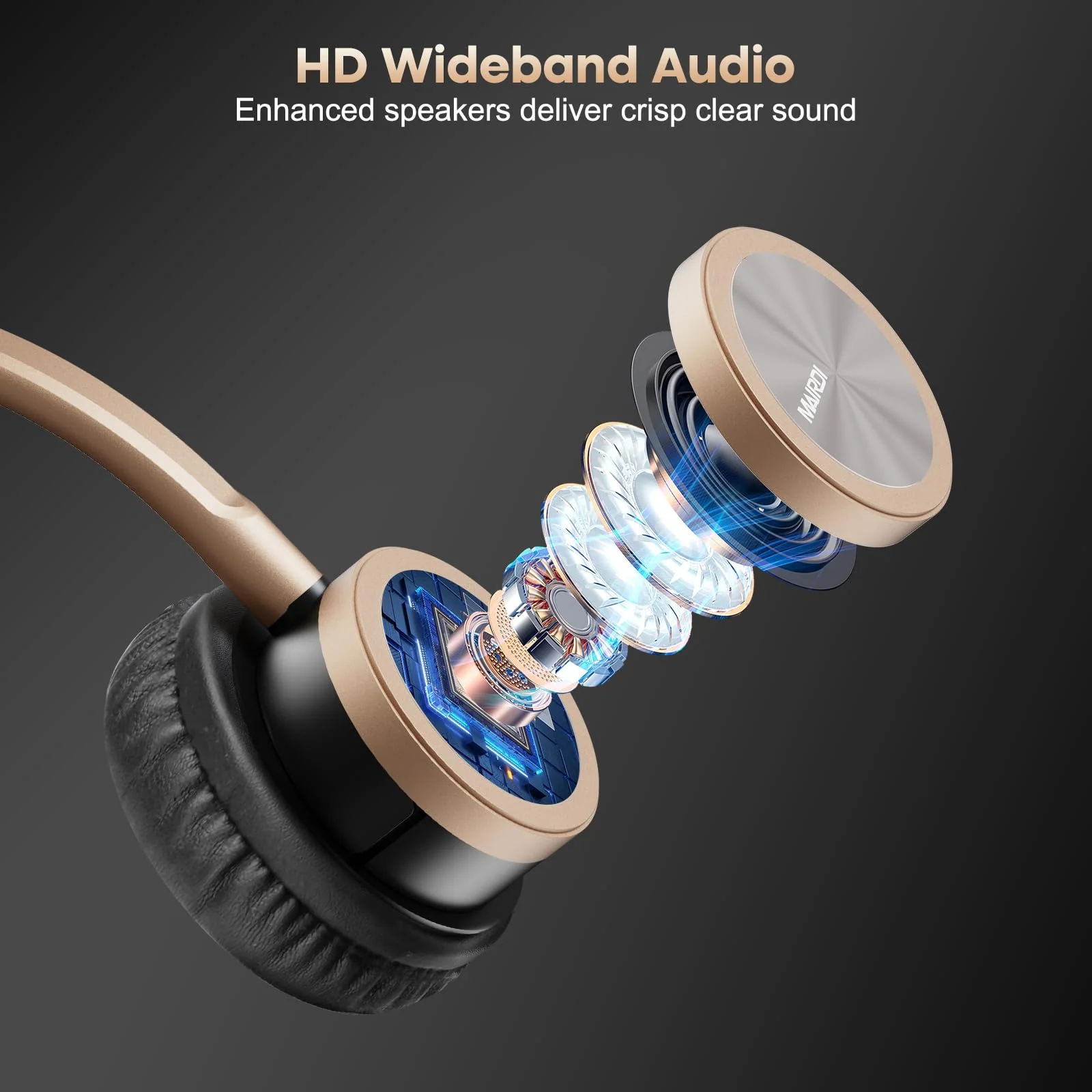 MAIRDI Phone Headset with RJ9 & 3.5mm Jacks for Call Center Deskphone Cell Phone PC Laptop, Office Landline Telephone Headset with Microphone Noise Canceling for Polycom Avaya Nortel Duo - Image 3