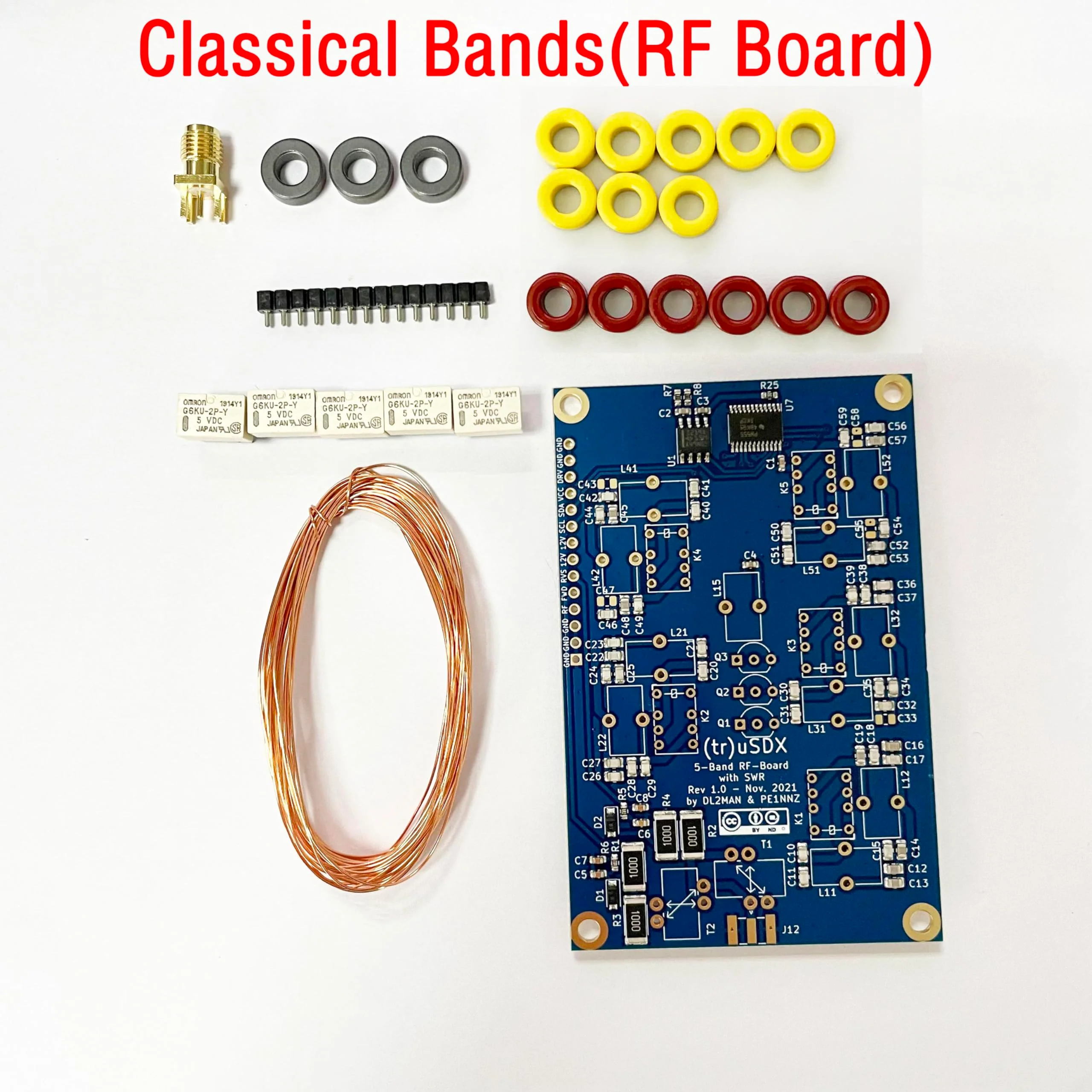 Malahit tr uSDX Transceiver Classic Band RF Board Kits by PE1NNZ and DL2MAN Efficiencies in The 70-75% Region Match with ATU-100 - Image 2