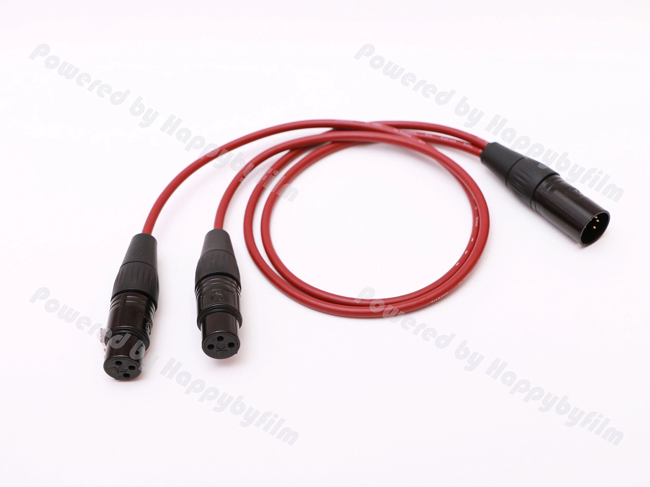 Male 5pin XLR to 2 Port Female 3pin XLR Balanced Audio Cable 6N OFC for Arri Alexa - Image 2