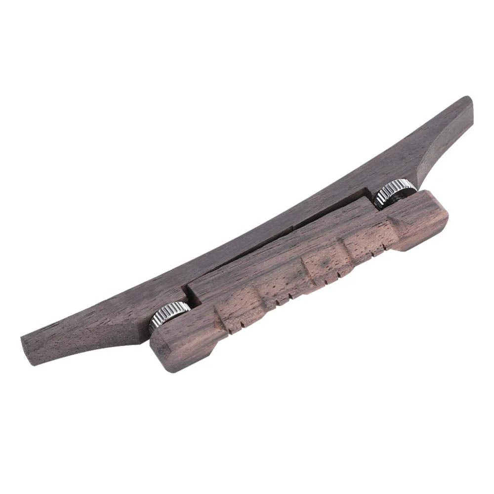 Mandolin Bridge, Adjustable Compensated Mandolin Strings Bridge Rosewood for Martin Acoustic Guitar Mandolin Bridge Mandolin Bridge Replacement - Image 6
