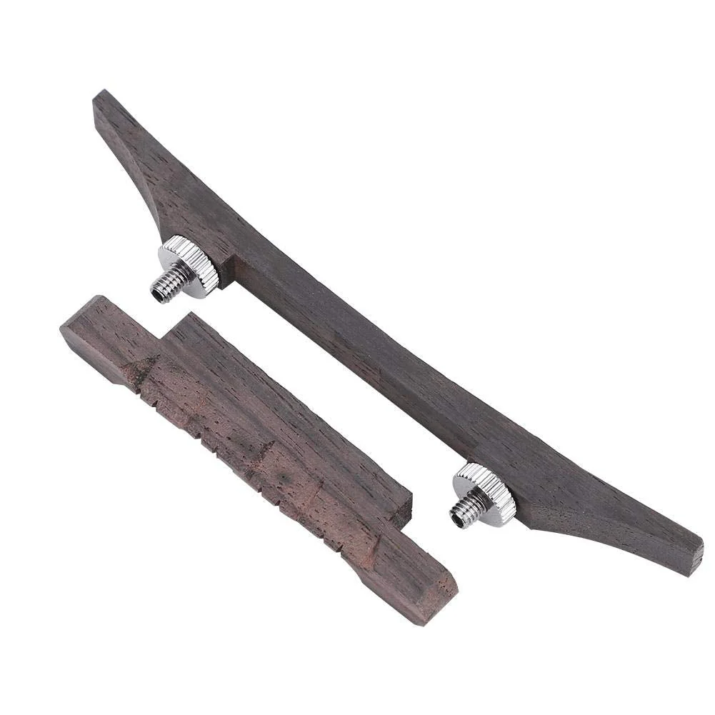 Mandolin Bridge, Adjustable Compensated Mandolin Strings Bridge Rosewood for Martin Acoustic Guitar Mandolin Bridge Mandolin Bridge Replacement - Image 8