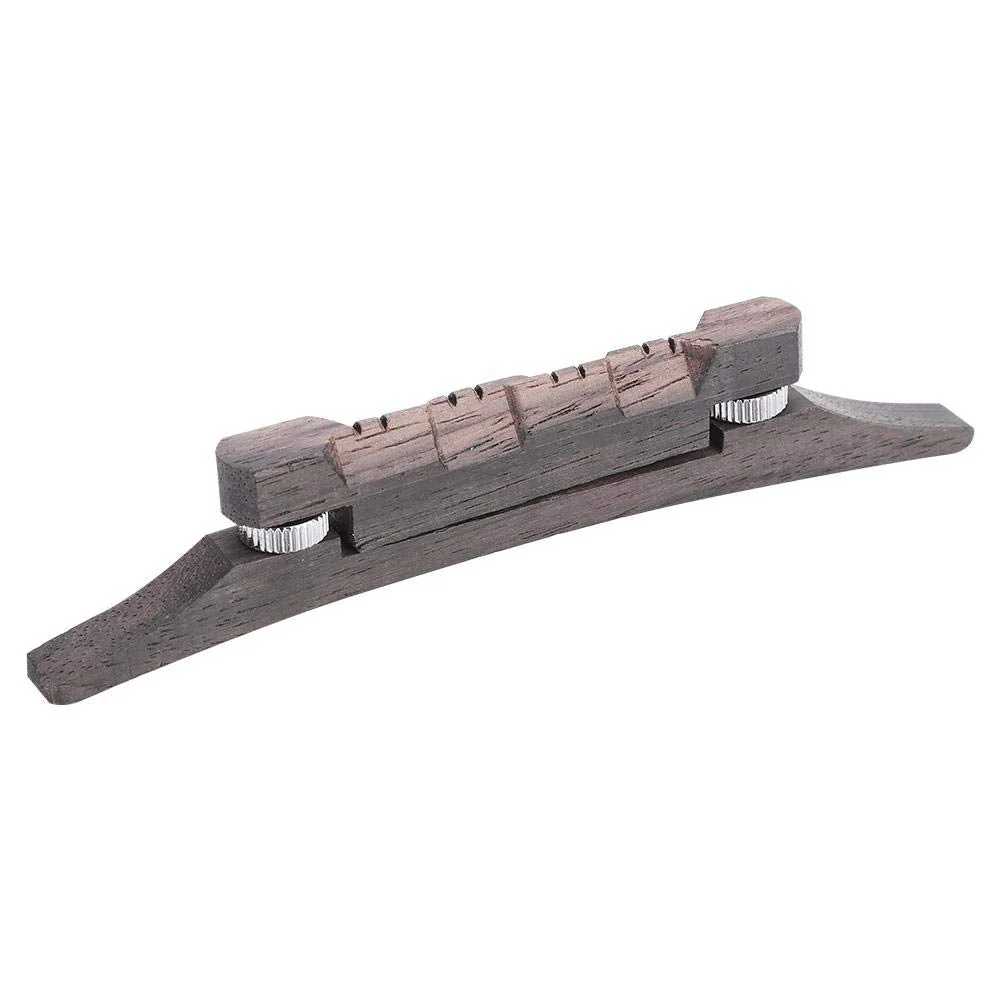 Mandolin Bridge, Adjustable Compensated Mandolin Strings Bridge Rosewood for Martin Acoustic Guitar Mandolin Bridge Mandolin Bridge Replacement - Image 9