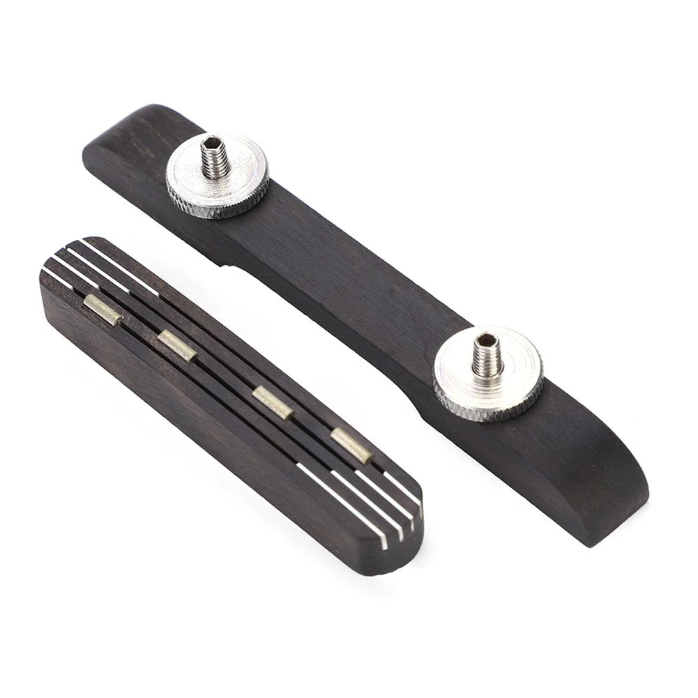 Mandolin Bridge, Rosewood Height Adjustable Bridge Mandolin Instrument DIY Repair Parts - Image 7