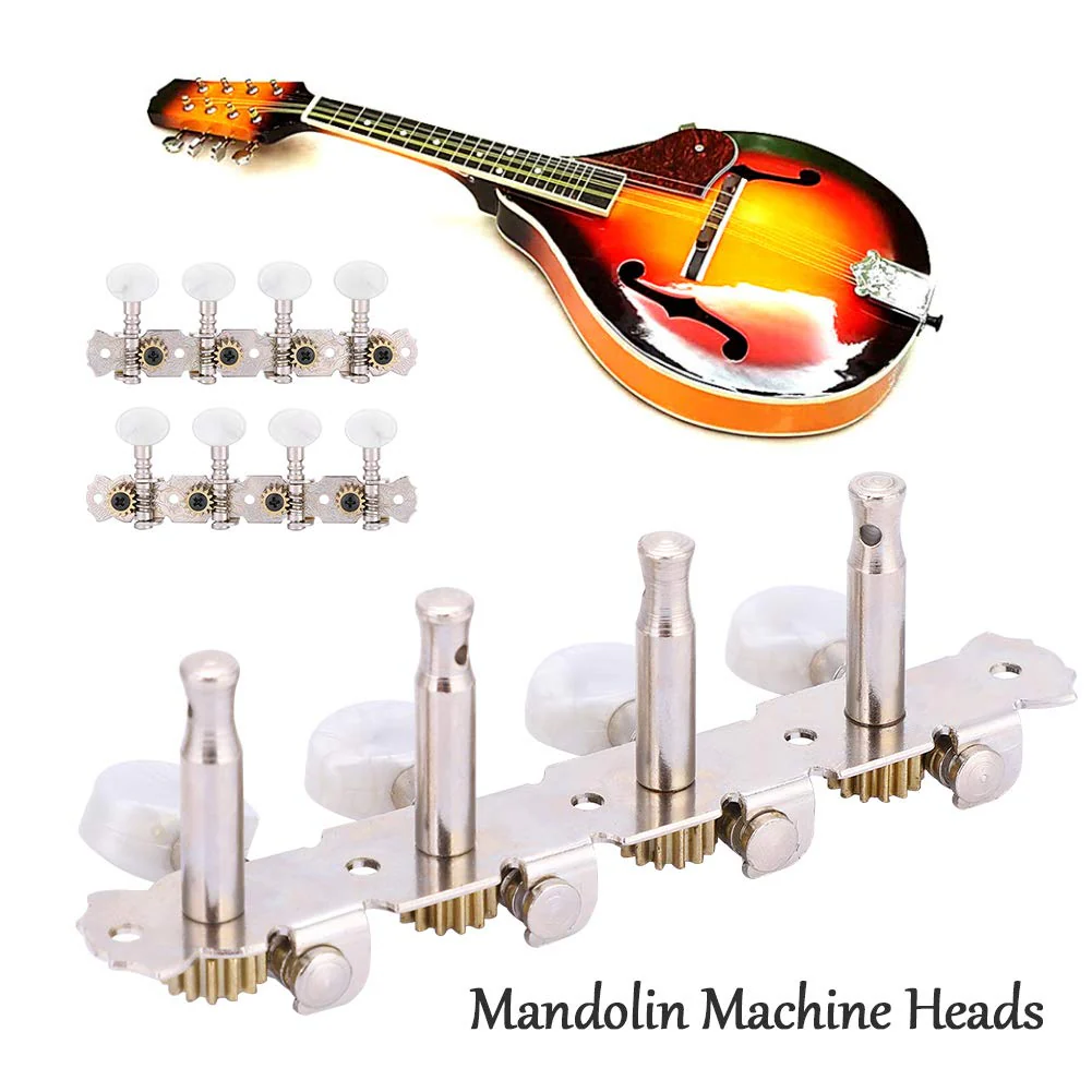 Mandolin Tuning Pegs 4L4R Acrylic Vintage Keystone Tuning Keys Machine Head 4L 4R Guitar Accessory Parts Tuners Set Replacements for 8 String - Image 2