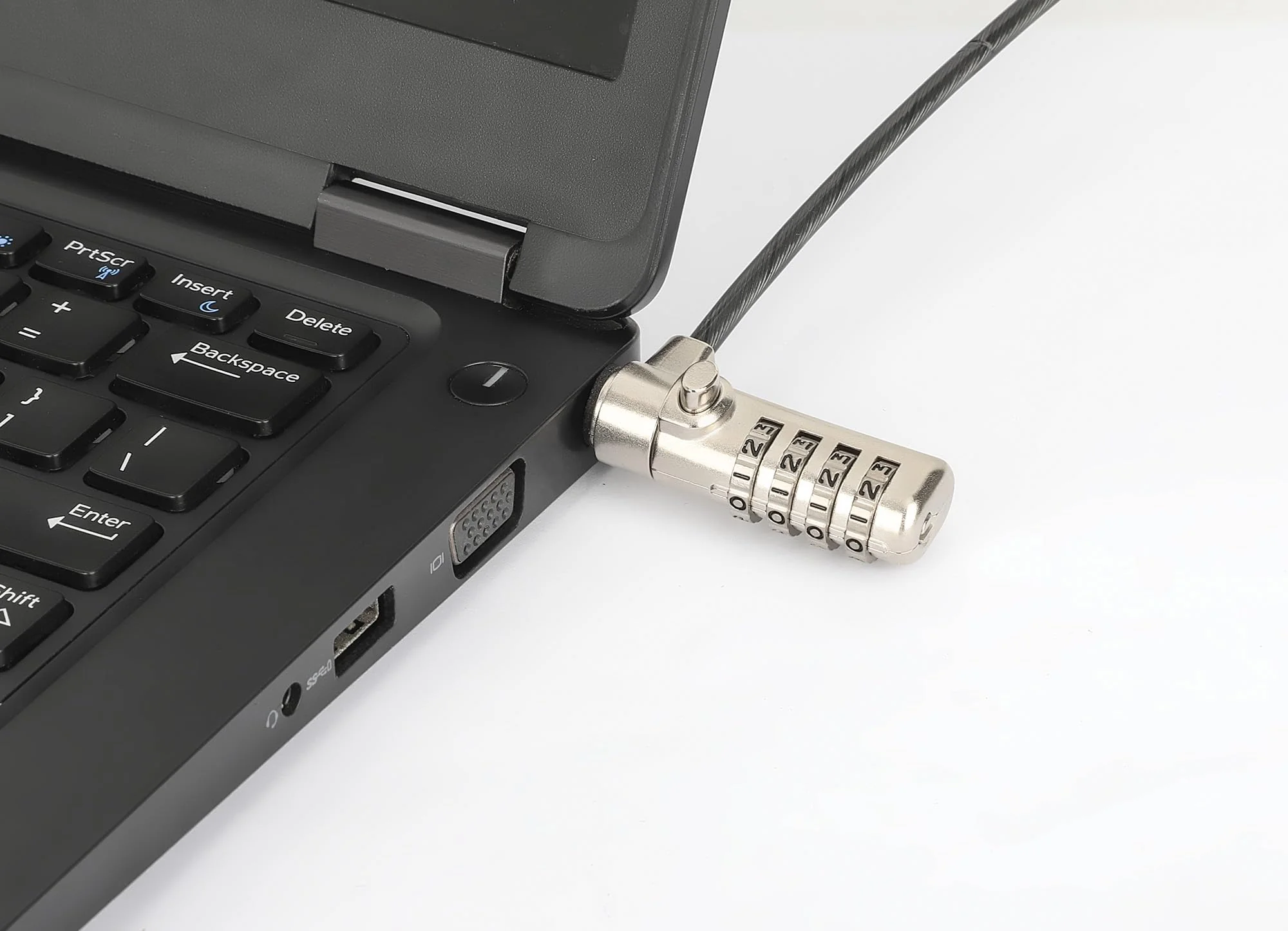 Manhattan Combination Laptop Lock -with Long 6 ft Security Cable, Resettable 4 Digit Combo, Strong Cut Resistant Steel - For Computer, Notebook, Displays, Projector – Lifetime Mfg Warranty- 440493 - Image 5