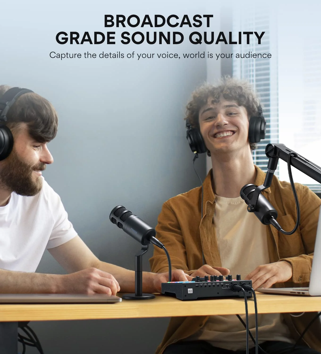 MAONO XLR Podcast Microphone, Cardioid Studio Dynamic Mic for Vocal Recording, Streaming, Voice-Over, Voice Isolation Technology, Metal Mic, Works for Audio Interface, Mixer, Sound Card-PD100 PD100 XLR Microphone - Image 3