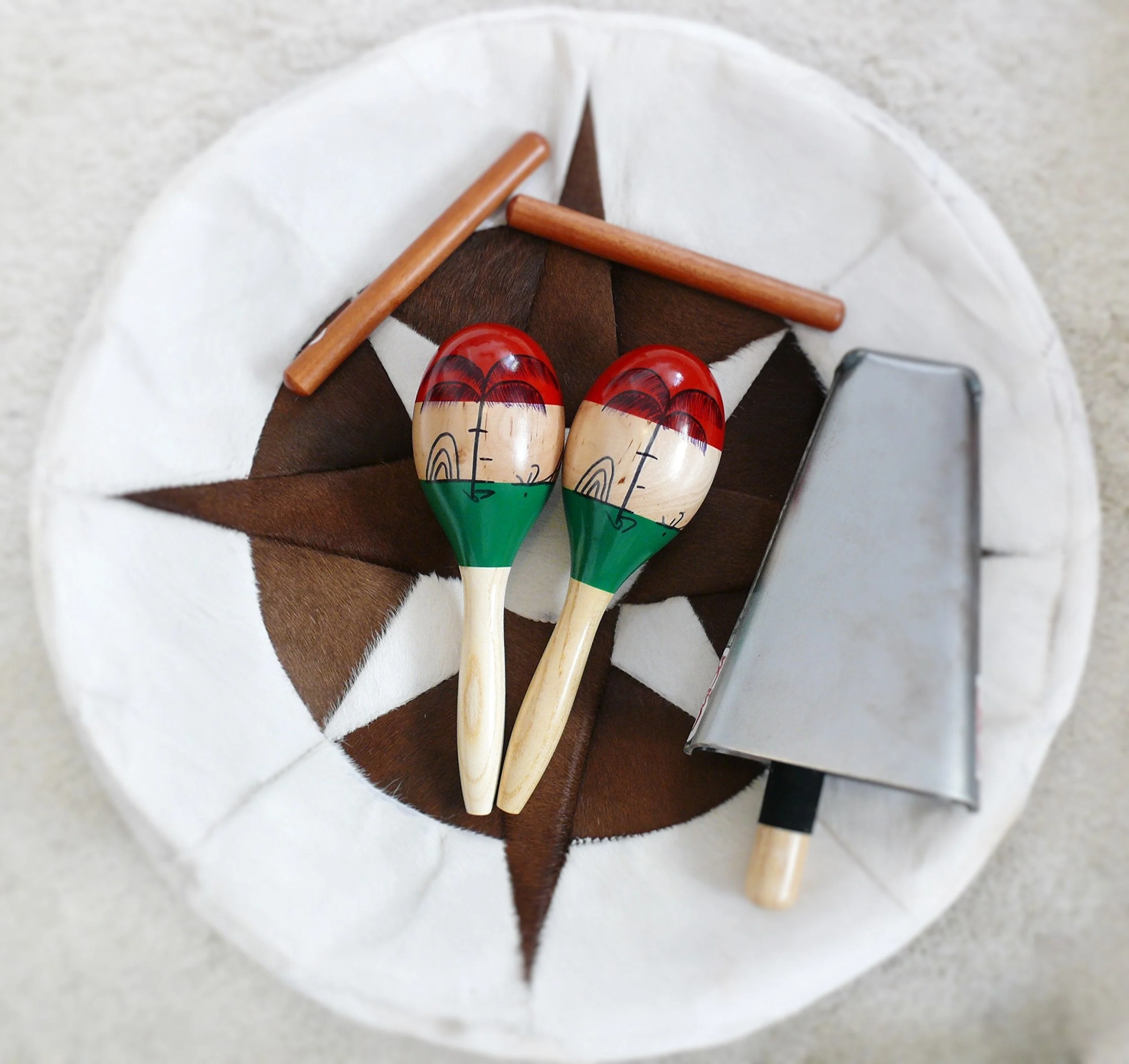 Maracas,2psc 10inch Large Wood Rumba Shakers Set,Latin Hand Percussion with Full, Bright Vibrant Sound Musical Instrument, Stimulating Salsa Rhythm - Image 3