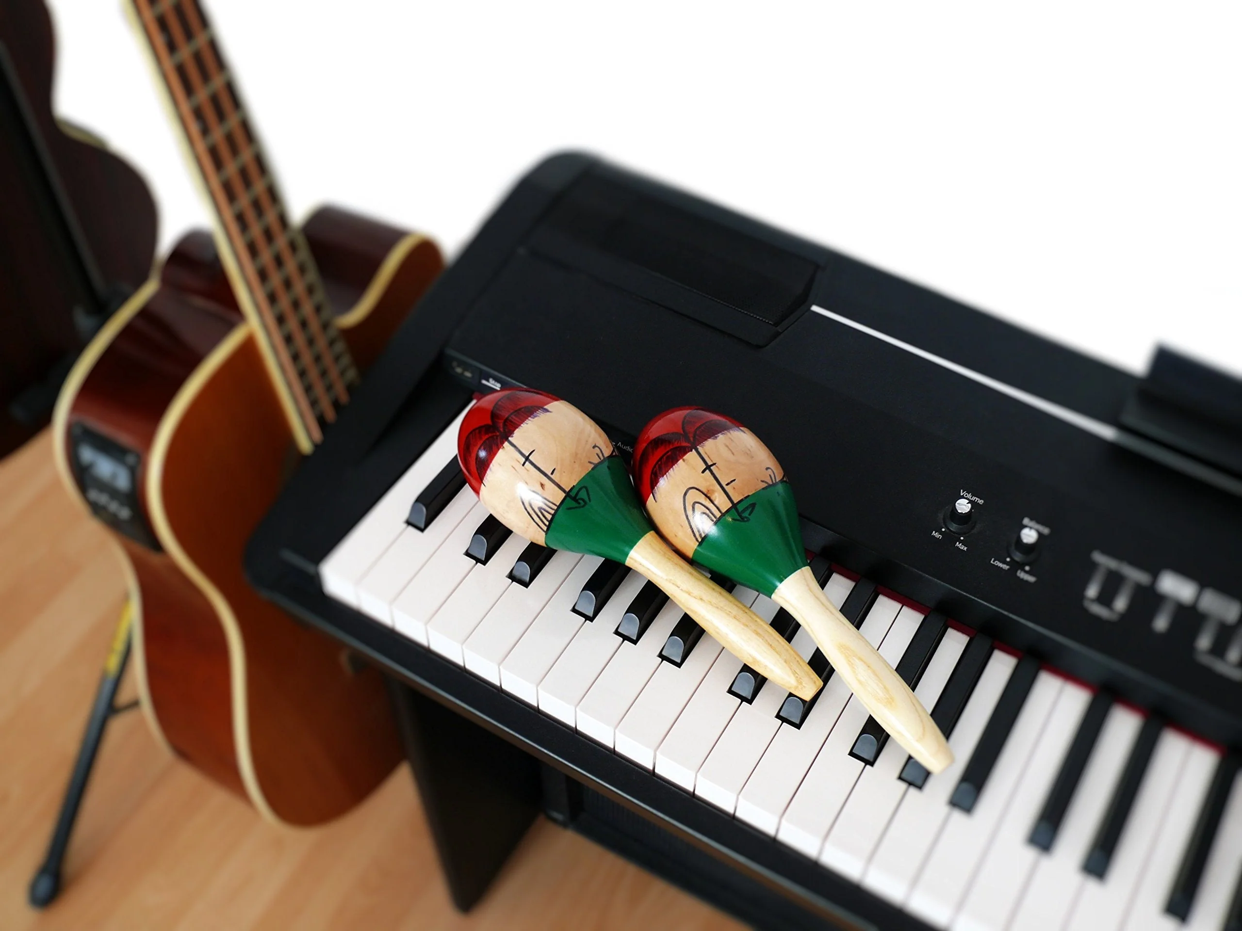 Maracas,2psc 10inch Large Wood Rumba Shakers Set,Latin Hand Percussion with Full, Bright Vibrant Sound Musical Instrument, Stimulating Salsa Rhythm - Image 6