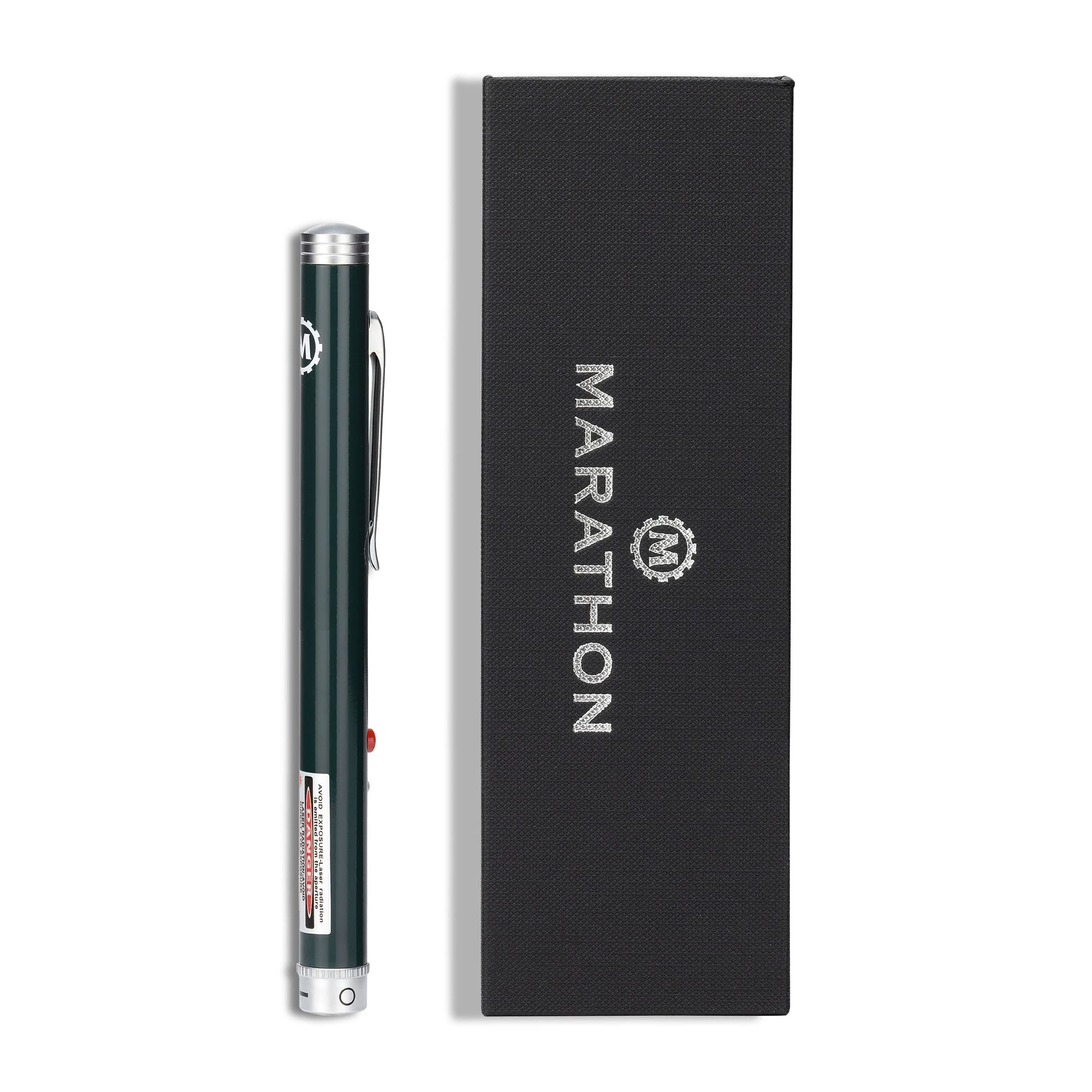 Marathon Multi Symbol Laser Pointer, Red - 1 Mile Night-time Range & Visible in Broad Daylight - 4 Custom Pointers - Two AAA Batteries Included