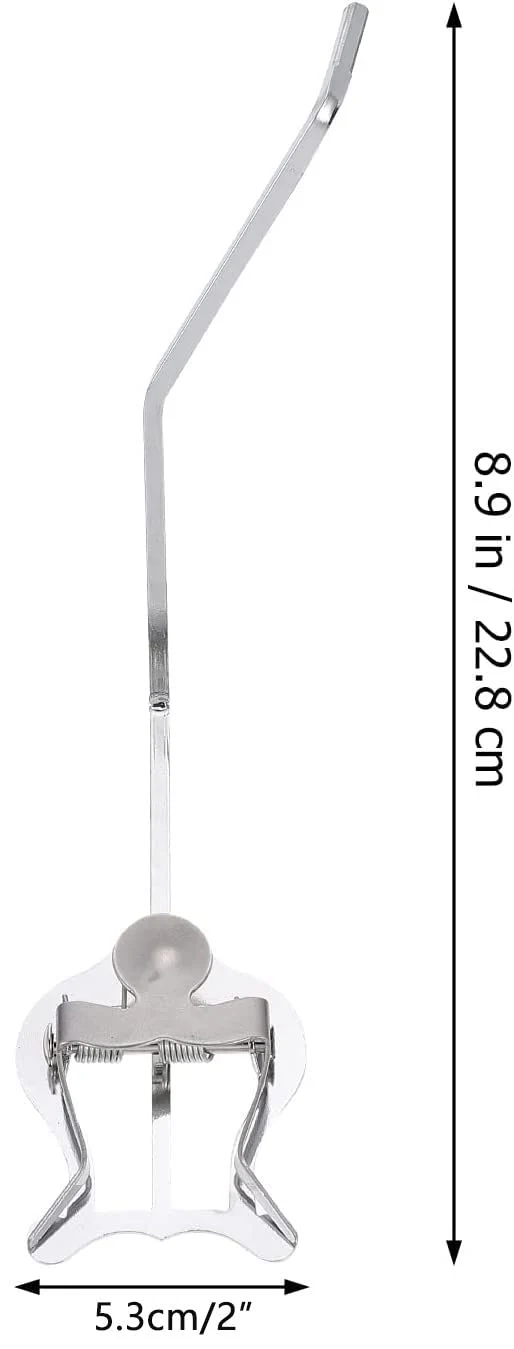Marching Baritone Horn Lyre Square Jack Metal Music Sheet Clip Holder Nickel-Plated - Image 4