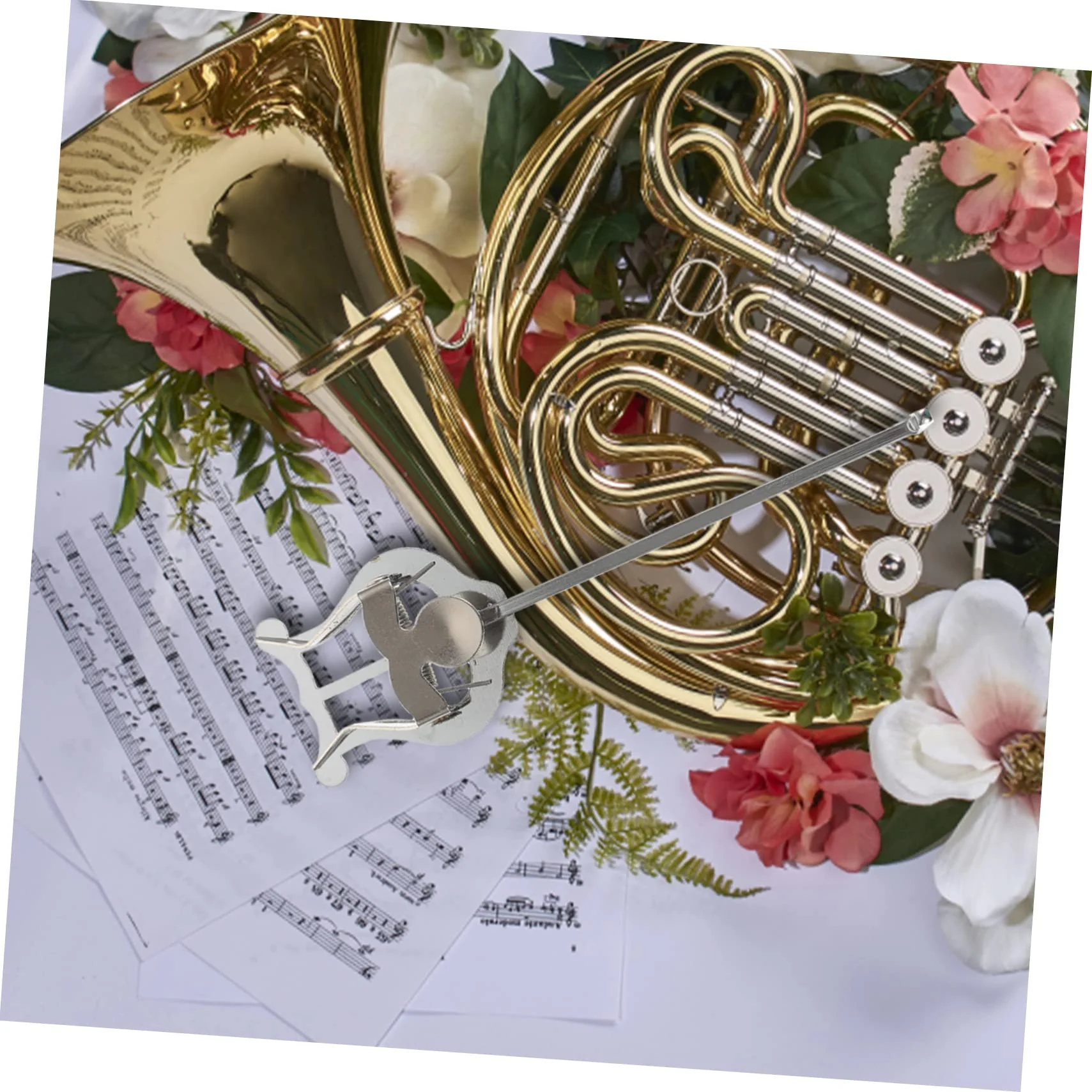 Marching Horn Clip French Horn Accessories Book Holder Stand Western Music Score Clip Sheet Music Clamp- on Holder French Horn Sheet Music Lyre Sheet Music Holder Music Score Clamp - Image 2