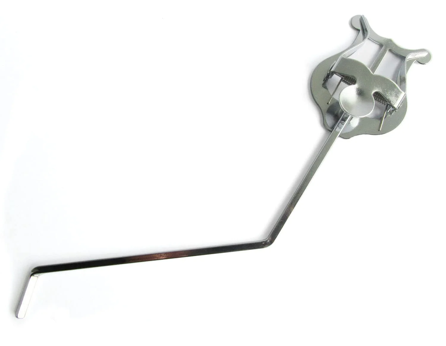 Marching Lyre Flat key Euphonium Lyre Square Socket Music Sheet Clip Holder Nickel-Plated - Image 3