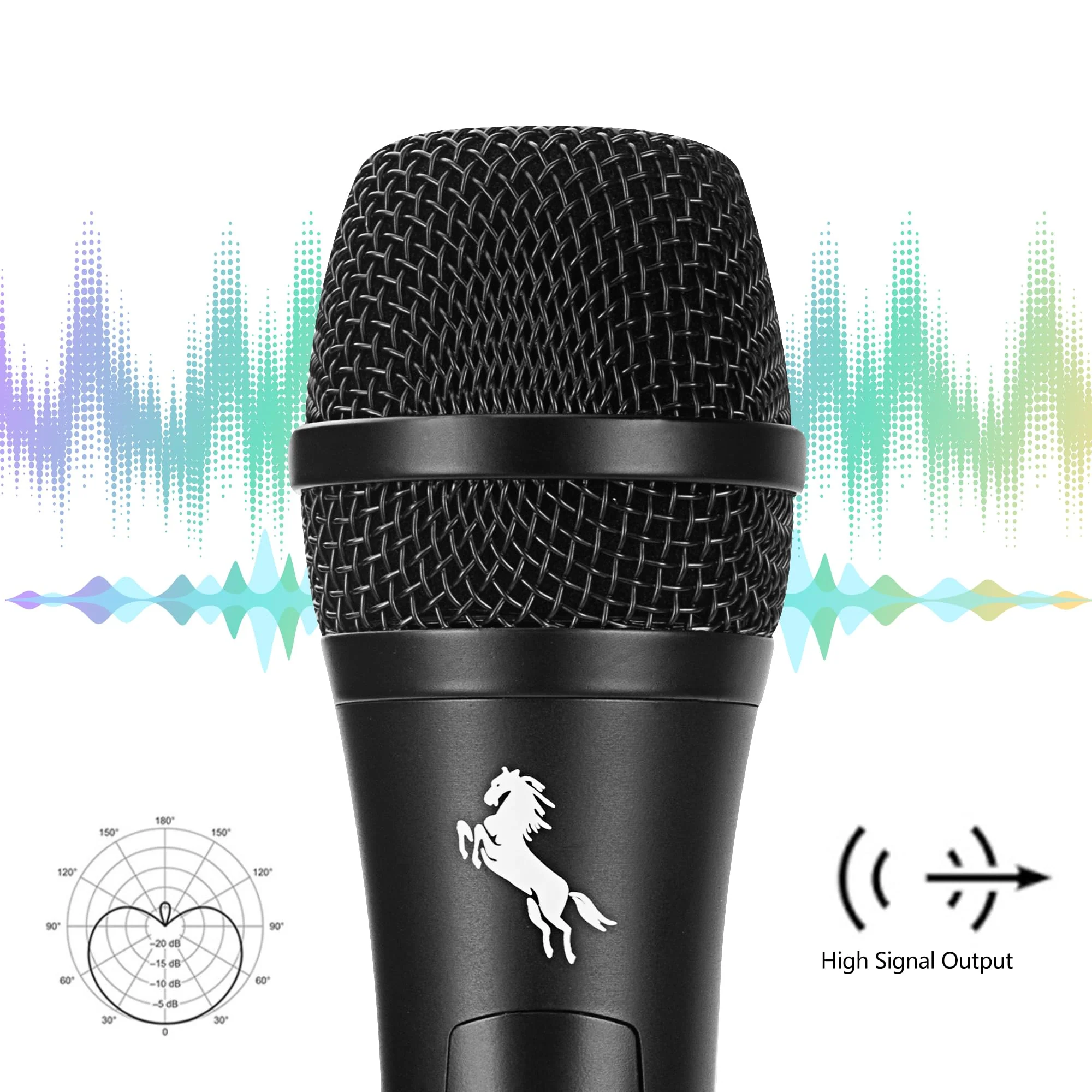 Marengo Dynamic Vocal Microphone for Karaoke Speaker,Wired Handheld Mic with On and Off Switch and 13ft Detachable Cable MWH58 - Image 2