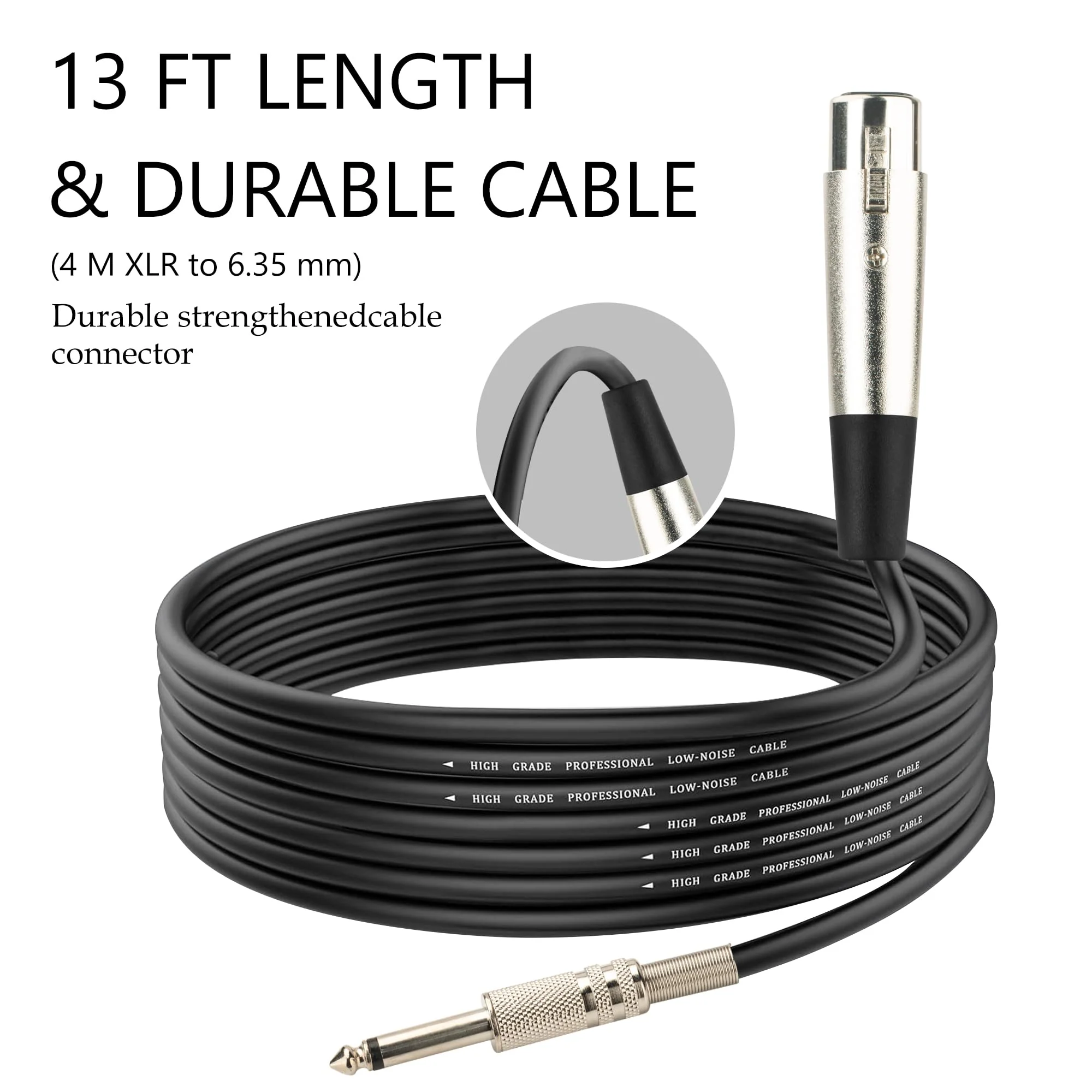 Marengo Dynamic Vocal Microphone for Karaoke Speaker,Wired Handheld Mic with On and Off Switch and 13ft Detachable Cable MWH58 - Image 4