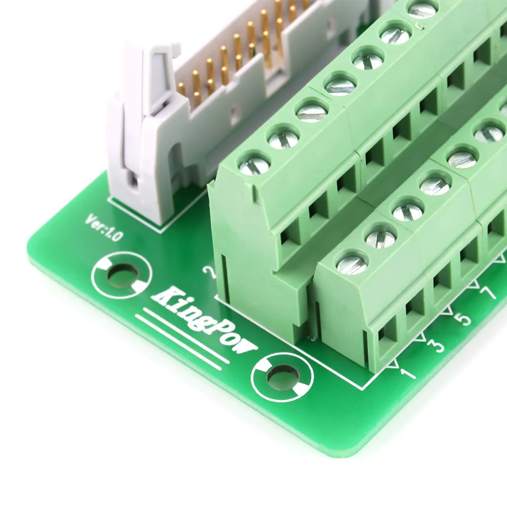 Marhynchus 20 Pin Connector Breakout Block Header IDC20P Terminal Block Connector PLC Interface with Bracket - Image 6