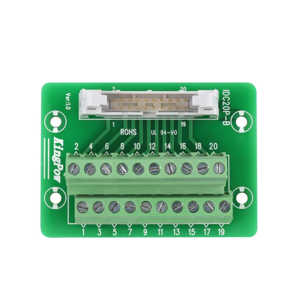 Marhynchus 20 Pin Connector Breakout Block Header IDC20P Terminal Block Connector PLC Interface with Bracket - Image 8