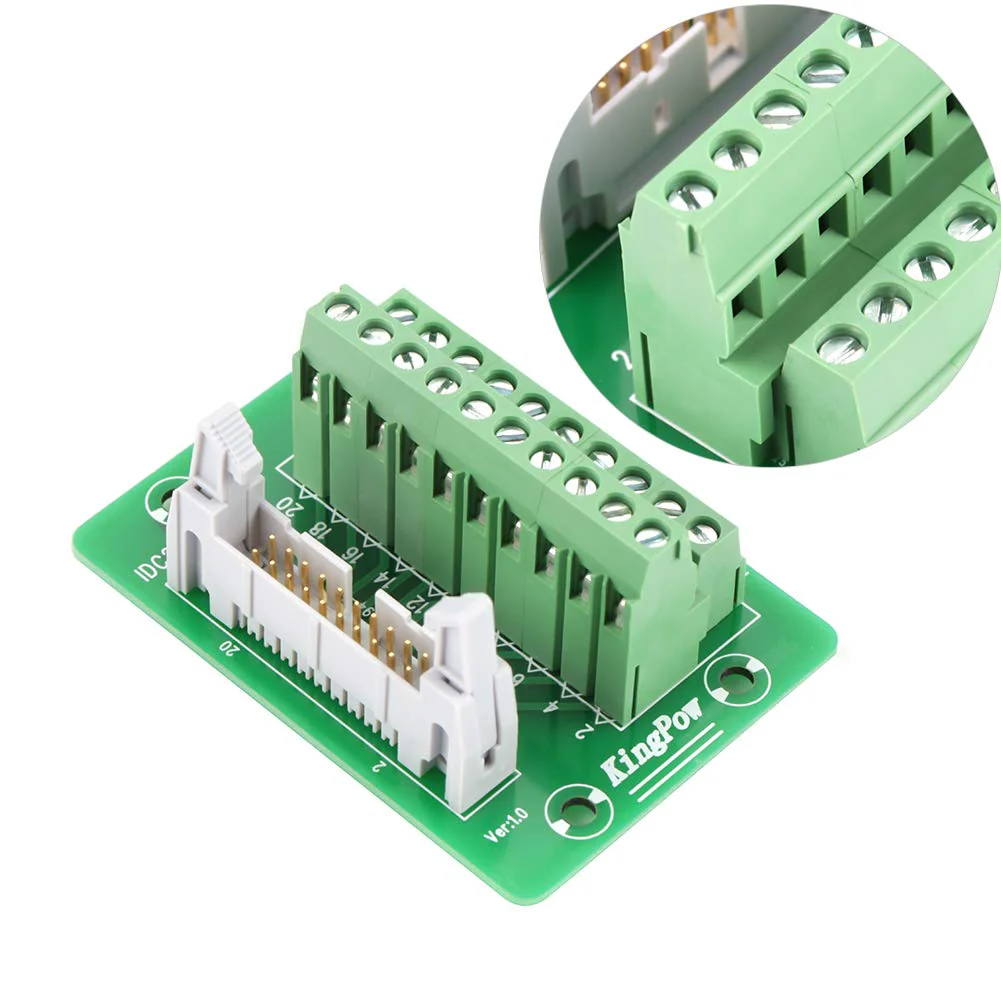 Marhynchus 20 Pin Connector Breakout Block Header IDC20P Terminal Block Connector PLC Interface with Bracket - Image 9